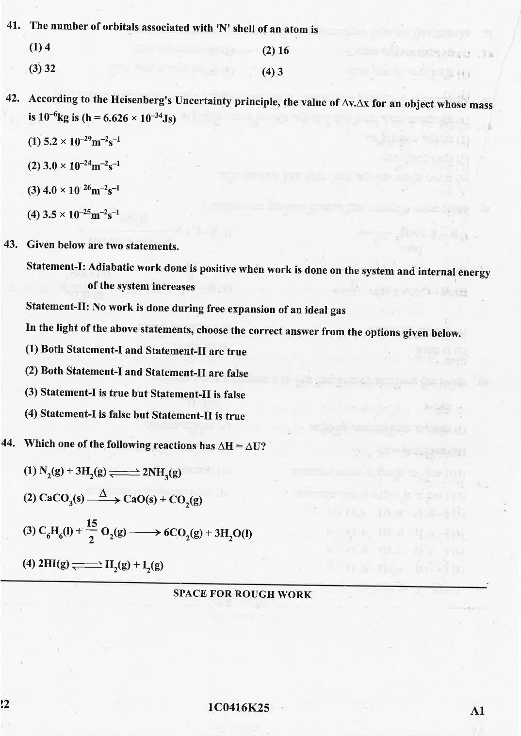 KCET 2025 Chemistry Question Paper - Page 22
