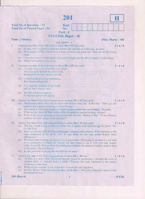 AP Inter 2nd Year English-II March-2019-General Question Paper