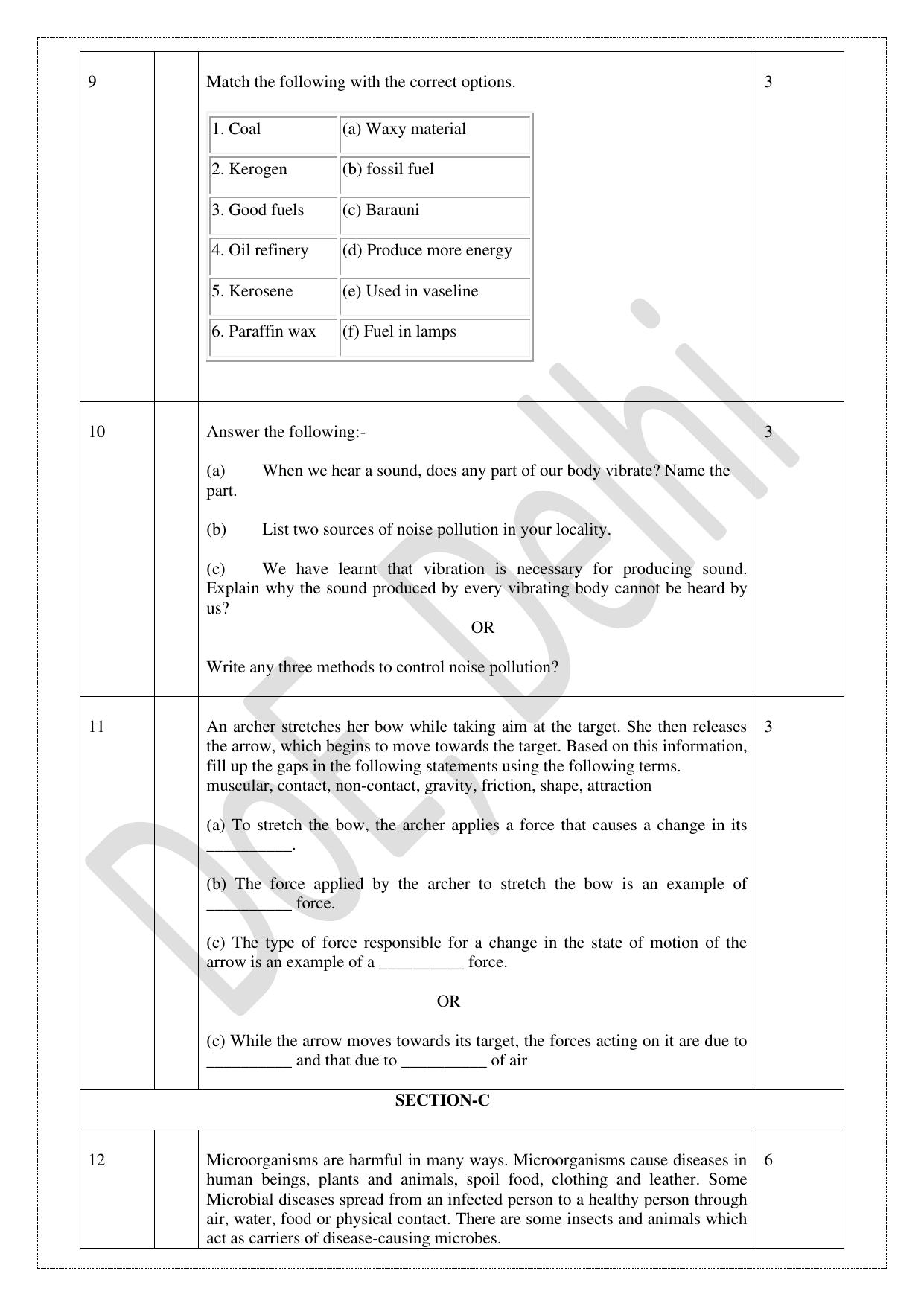 Edudel Class 8 Science (English) Practice Papers-2 (2023-24) - Page 4