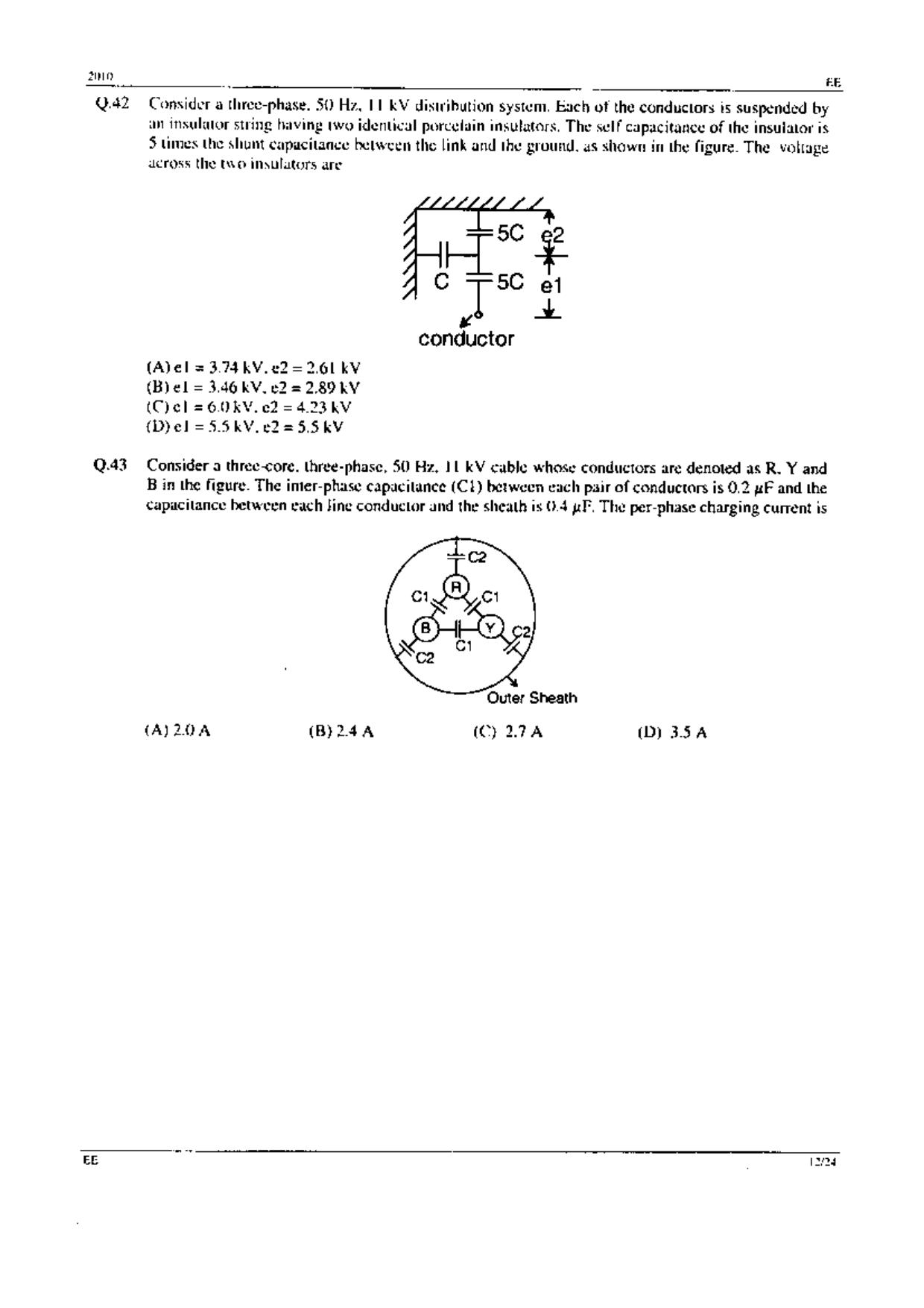 GATE 2010 Electrical Engineering (EE) Question Paper with Answer Key - Page 12