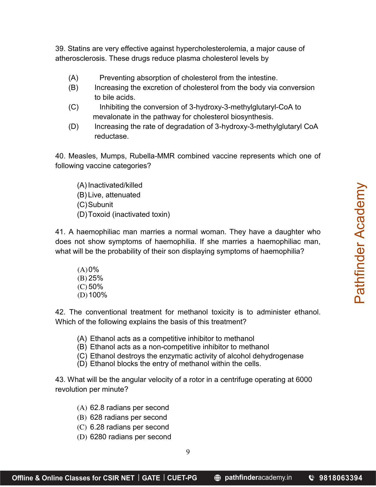 BET 2016 Question Paper - Page 9