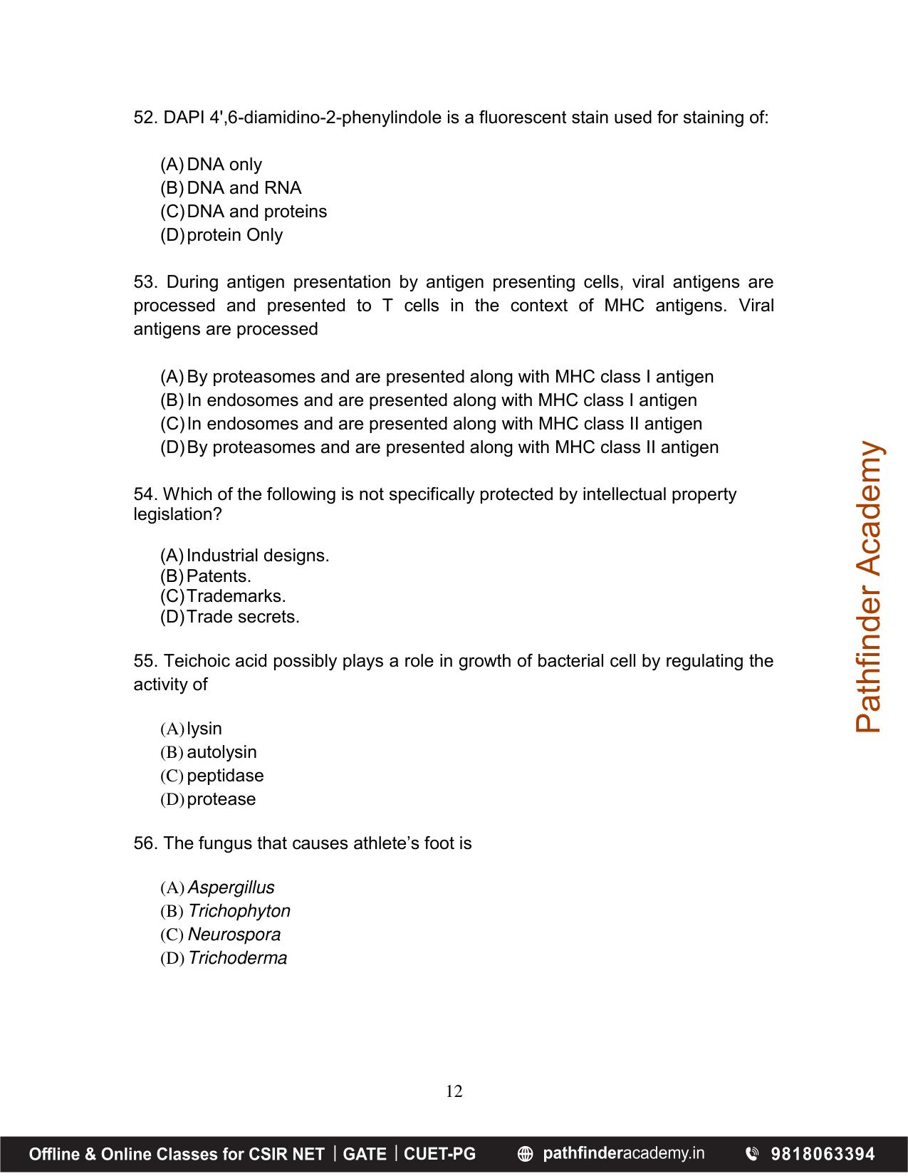 BET 2016 Question Paper - Page 12
