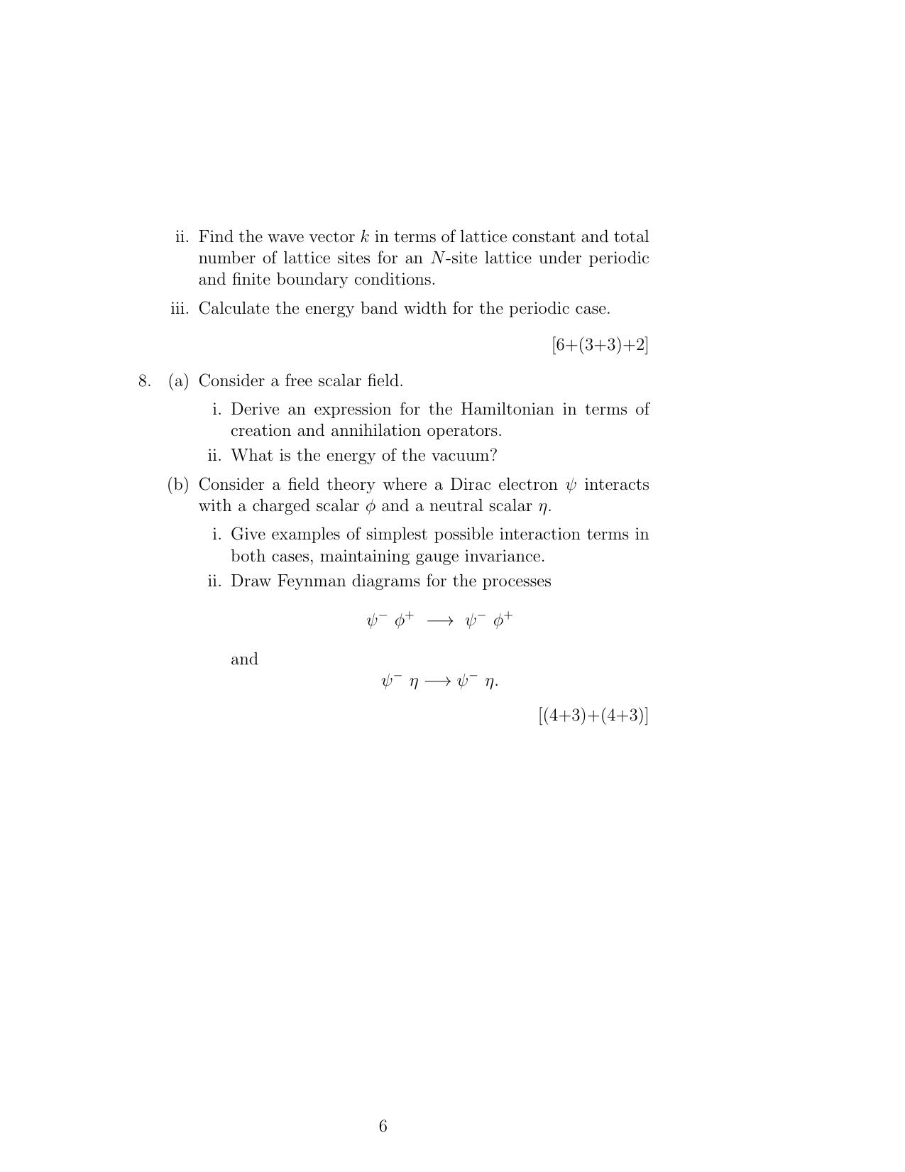 ISI Admission Test JRF in Physics and Applied Mathematics PHB 2018 Sample Paper - Page 6
