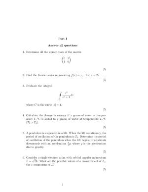 ISI Admission Test JRF in Physics and Applied Mathematics PHB 2018 Sample Paper
