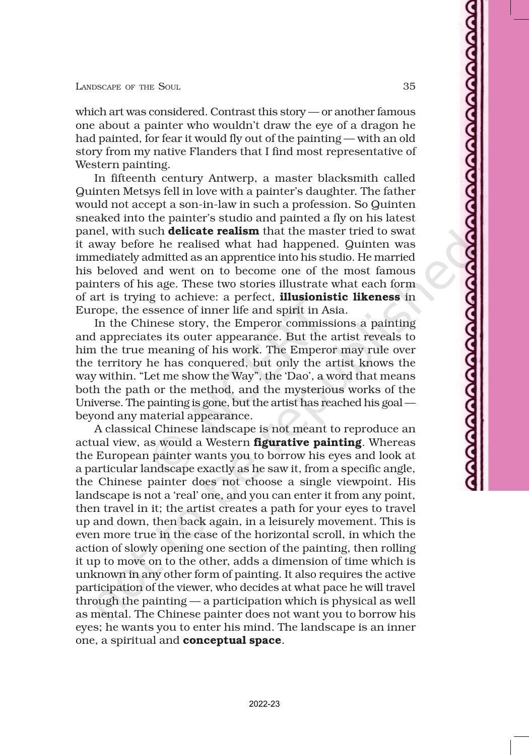 NCERT Book for Class 11 English Hornbill Chapter 4 Landscape of the Soul - Page 2