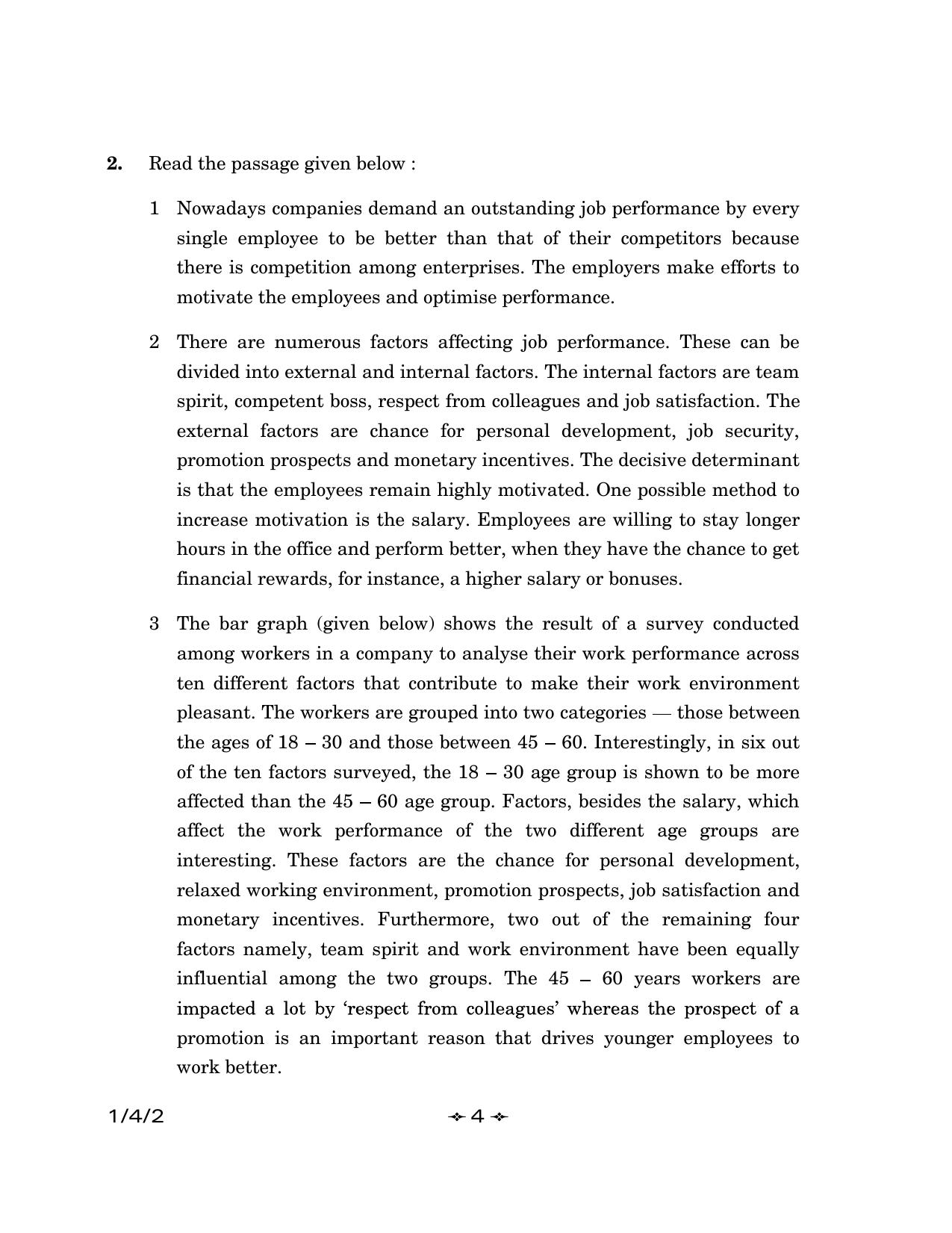 CBSE Class 12 1-4-2 English Core 2023 Question Paper - Page 4