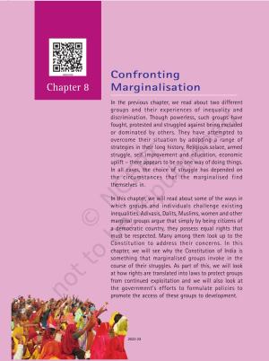 NCERT Book for Class 8 Civics Chapter 8 Confronting Marginalisation