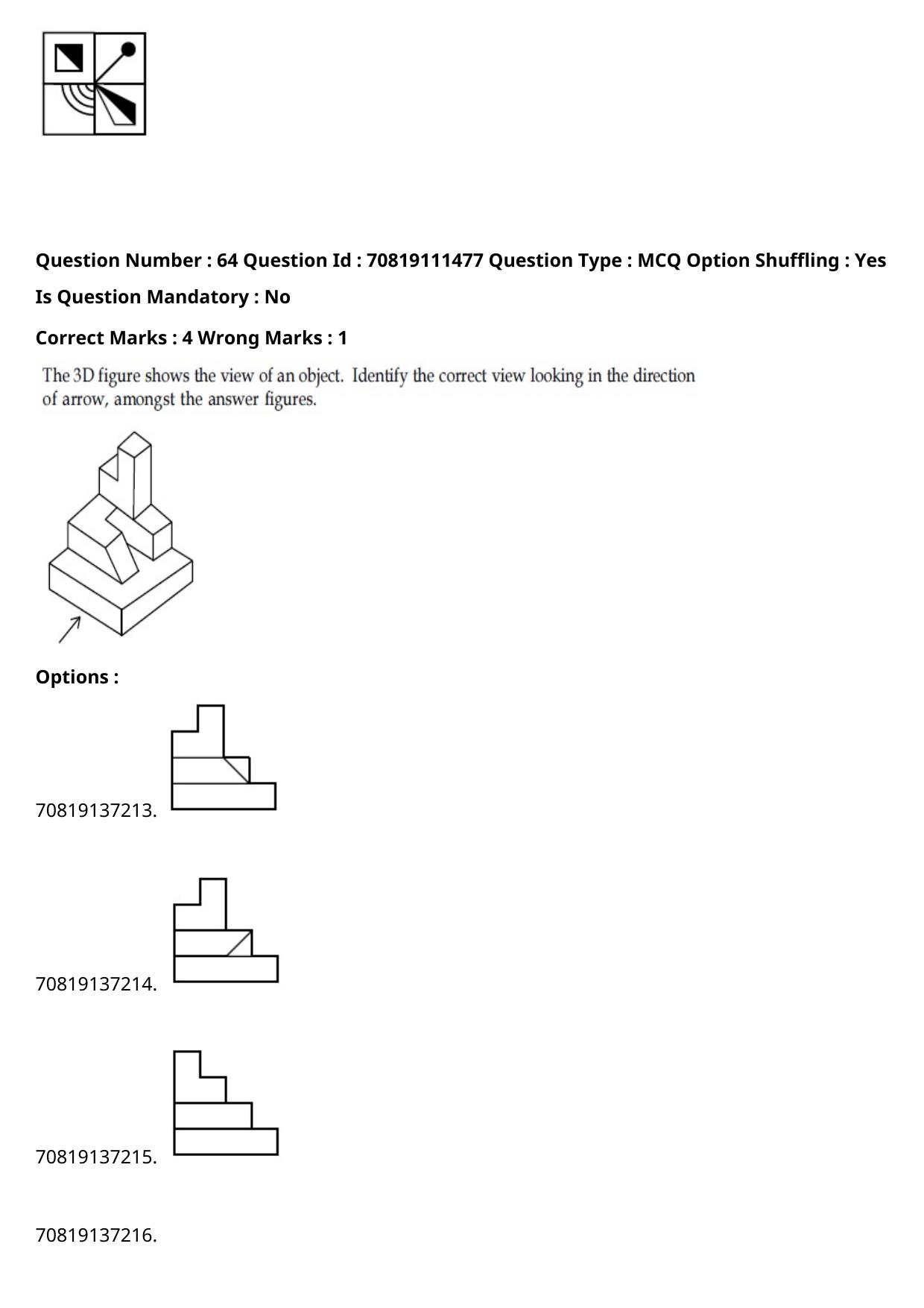 JEE Mains 2021: B.Arch Bengali (Shift 2) 23-02-2021 Question Paper - Page 79