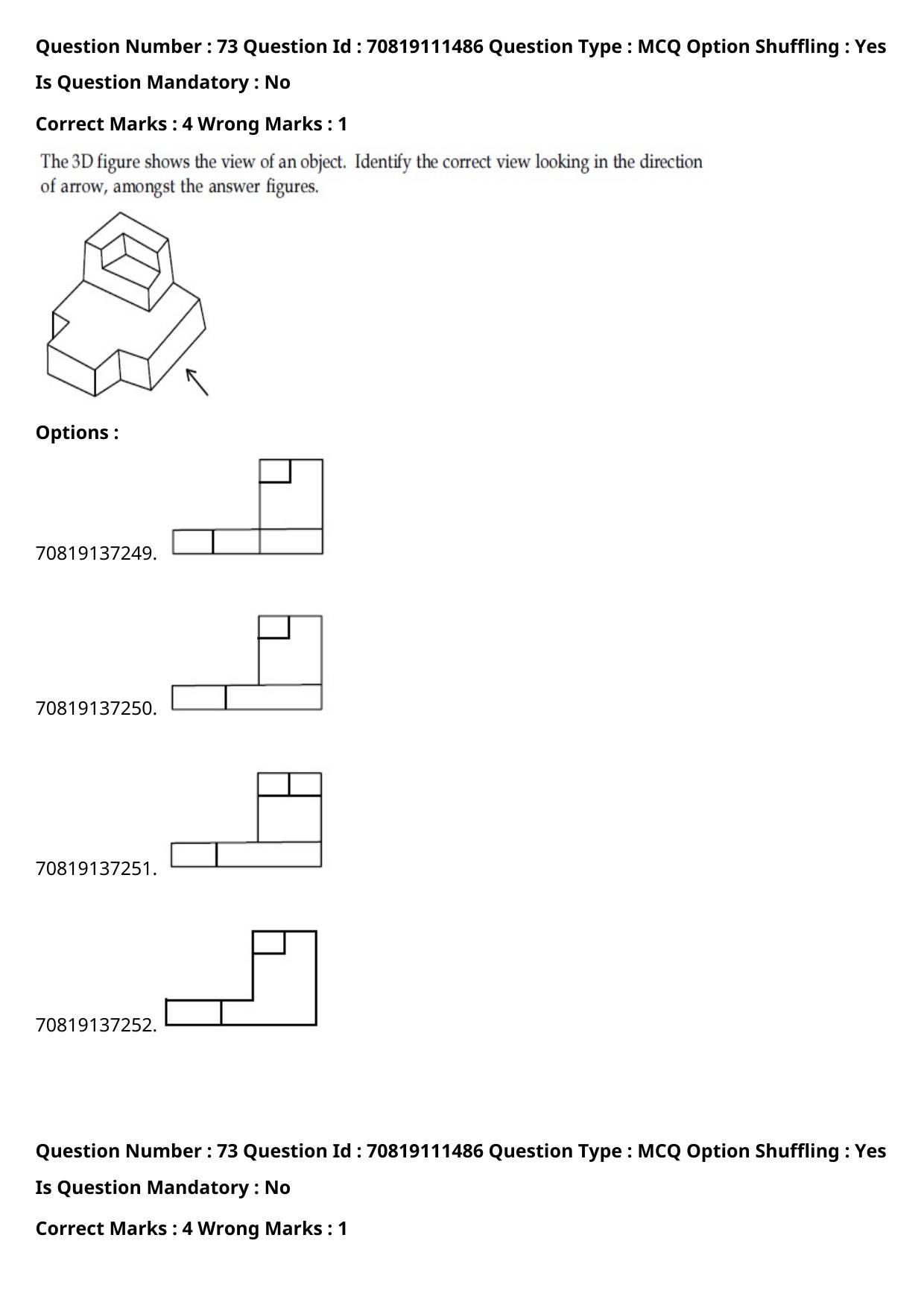 JEE Mains 2021: B.Arch Bengali (Shift 2) 23-02-2021 Question Paper - Page 98