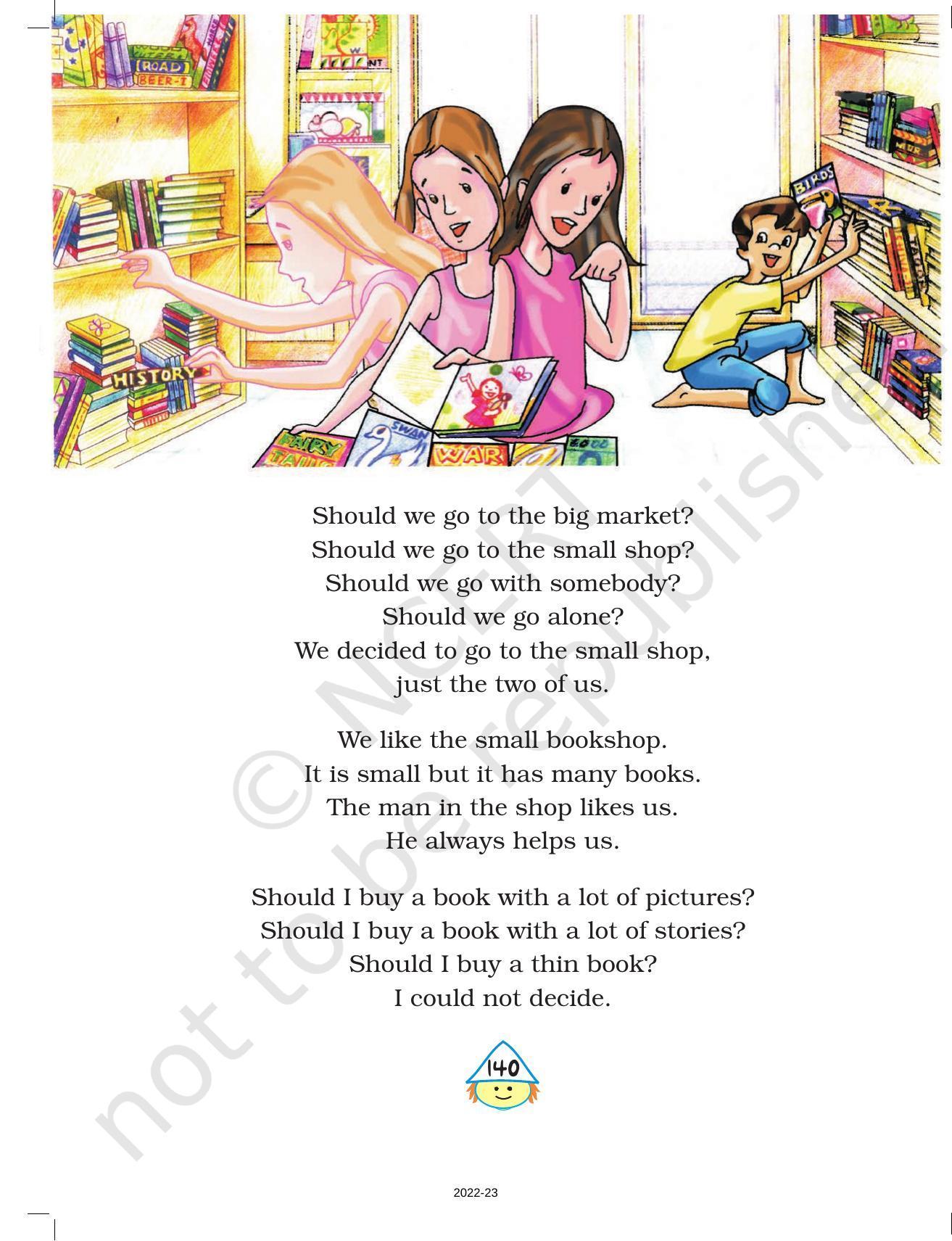 NCERT Book for Class 4 English: Chapter 16-Going to Buy a Book - Page 7
