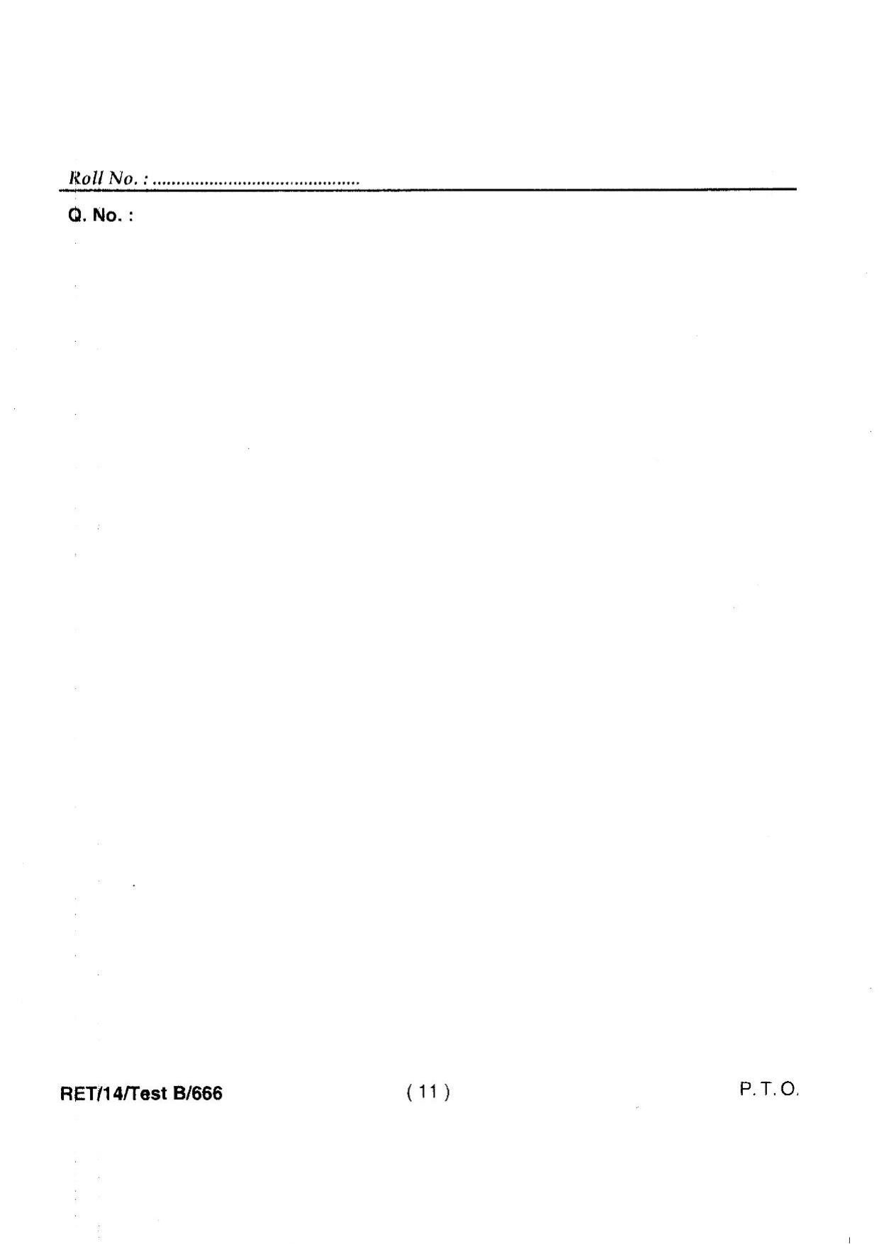 BHU RET HEALTH STATISTICS 2014 Question Paper - Page 13
