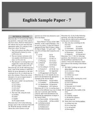 CUET English Sample Paper 7