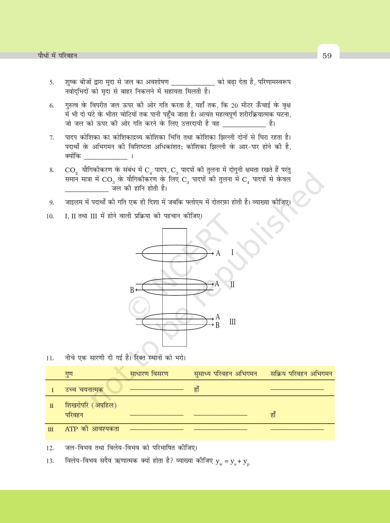NCERT Exemplar Class 11: जीवविज्ञान अध्याय 11 (पौधों मे परिवहन) - Page 4