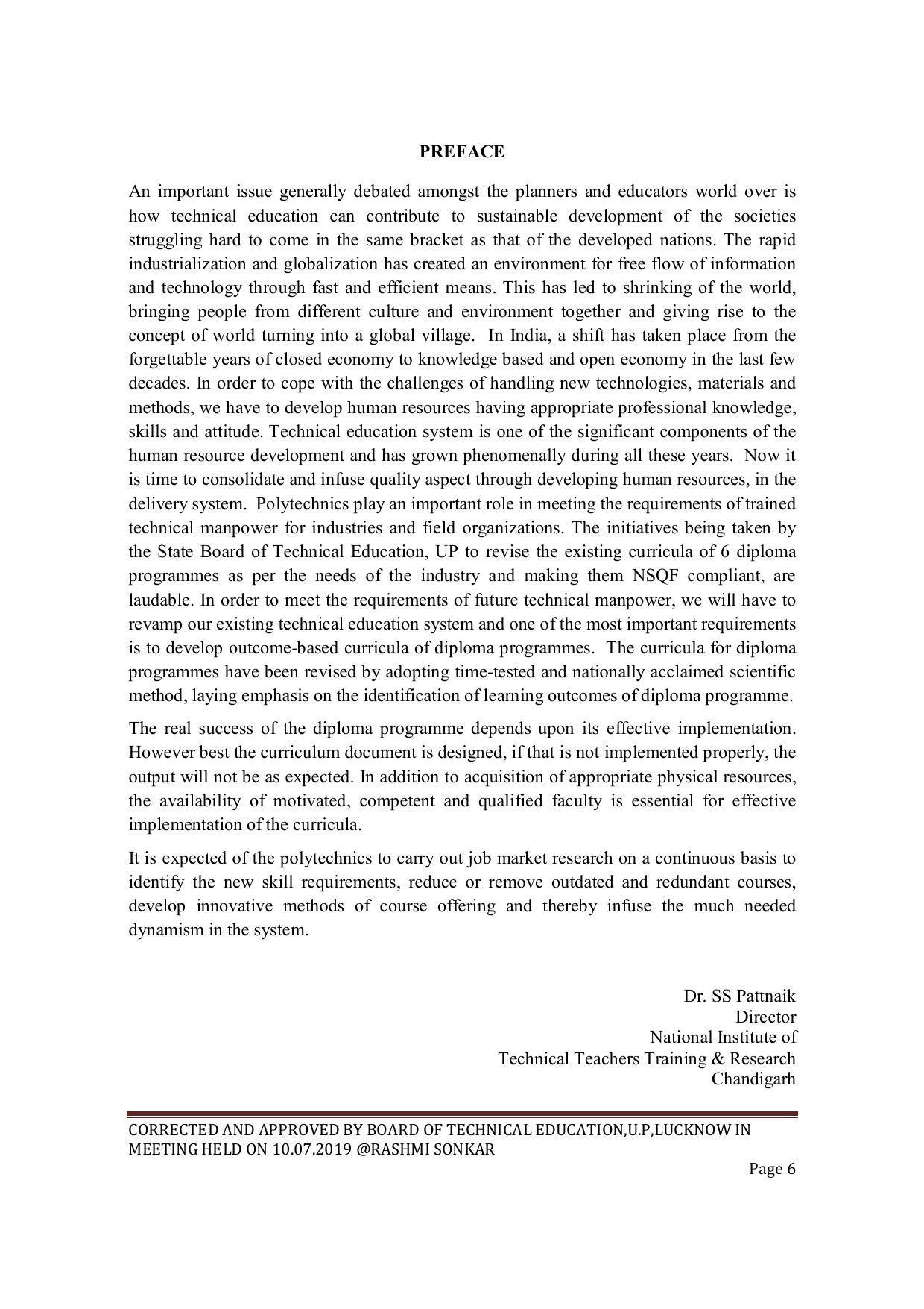 EFFECTIVE FROM JULY 2019-20 - SIX SEMESTER DIPLOMA COURSE IN COMPUTER SCIENCE & ENGINEERING - Page 6