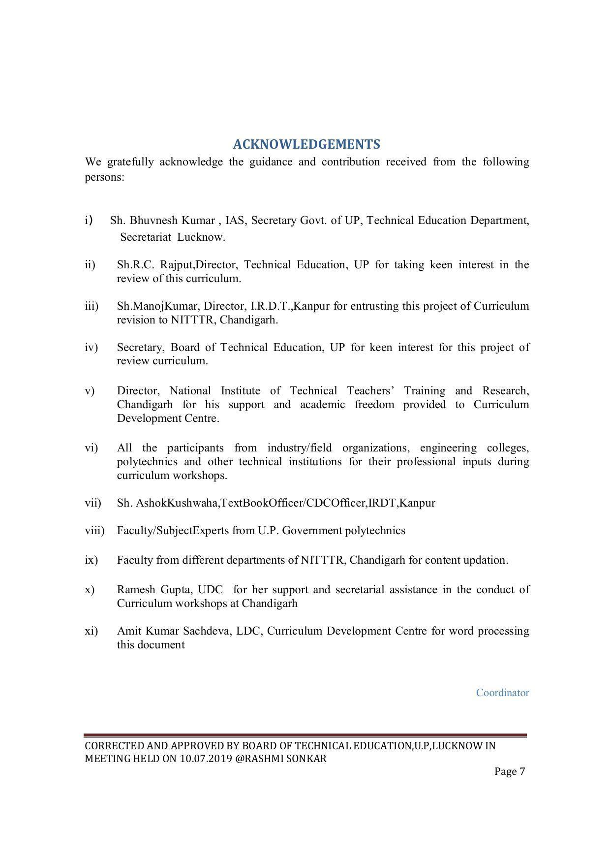 EFFECTIVE FROM JULY 2019-20 - SIX SEMESTER DIPLOMA COURSE IN COMPUTER SCIENCE & ENGINEERING - Page 7