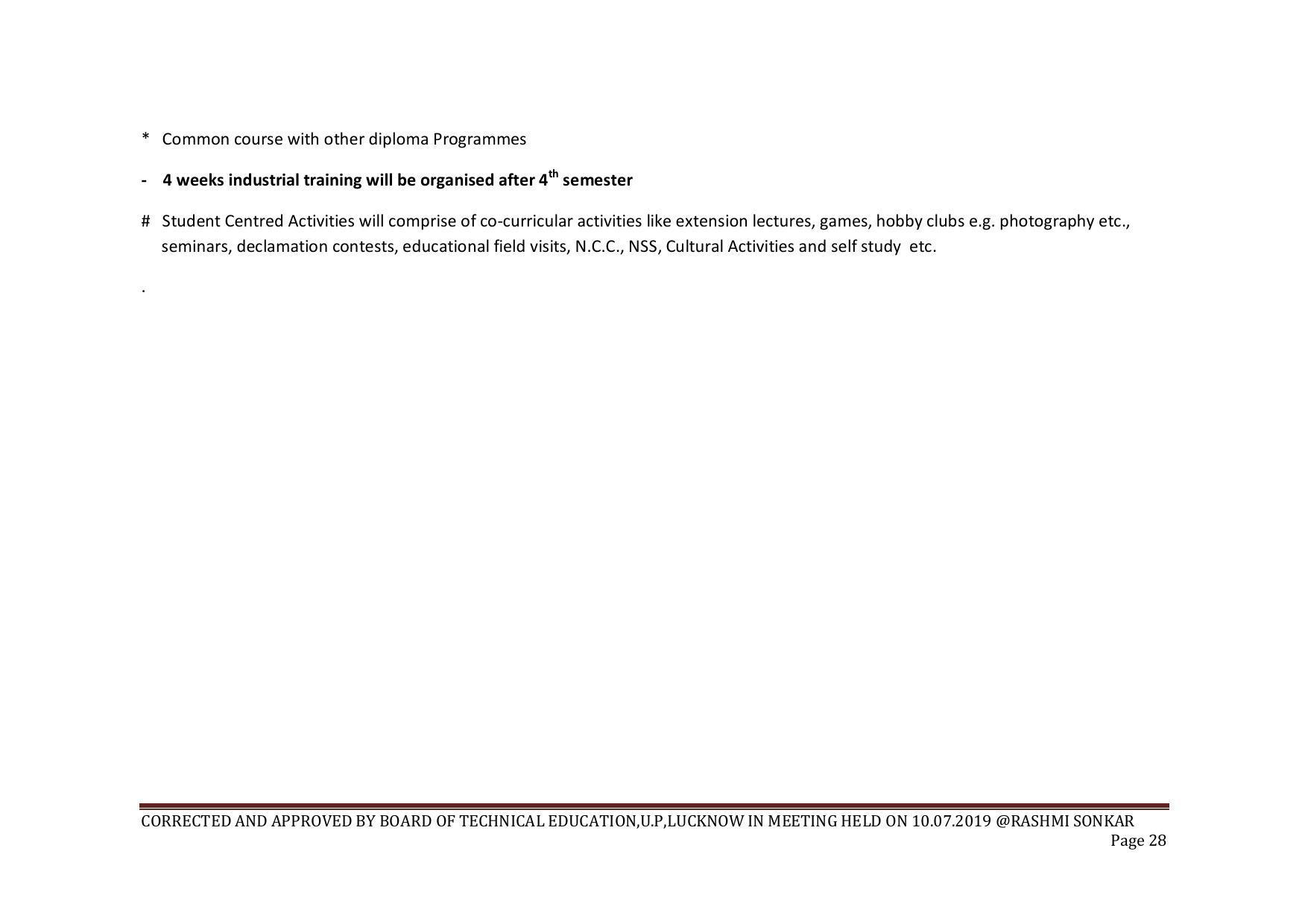 EFFECTIVE FROM JULY 2019-20 - SIX SEMESTER DIPLOMA COURSE IN COMPUTER SCIENCE & ENGINEERING - Page 28