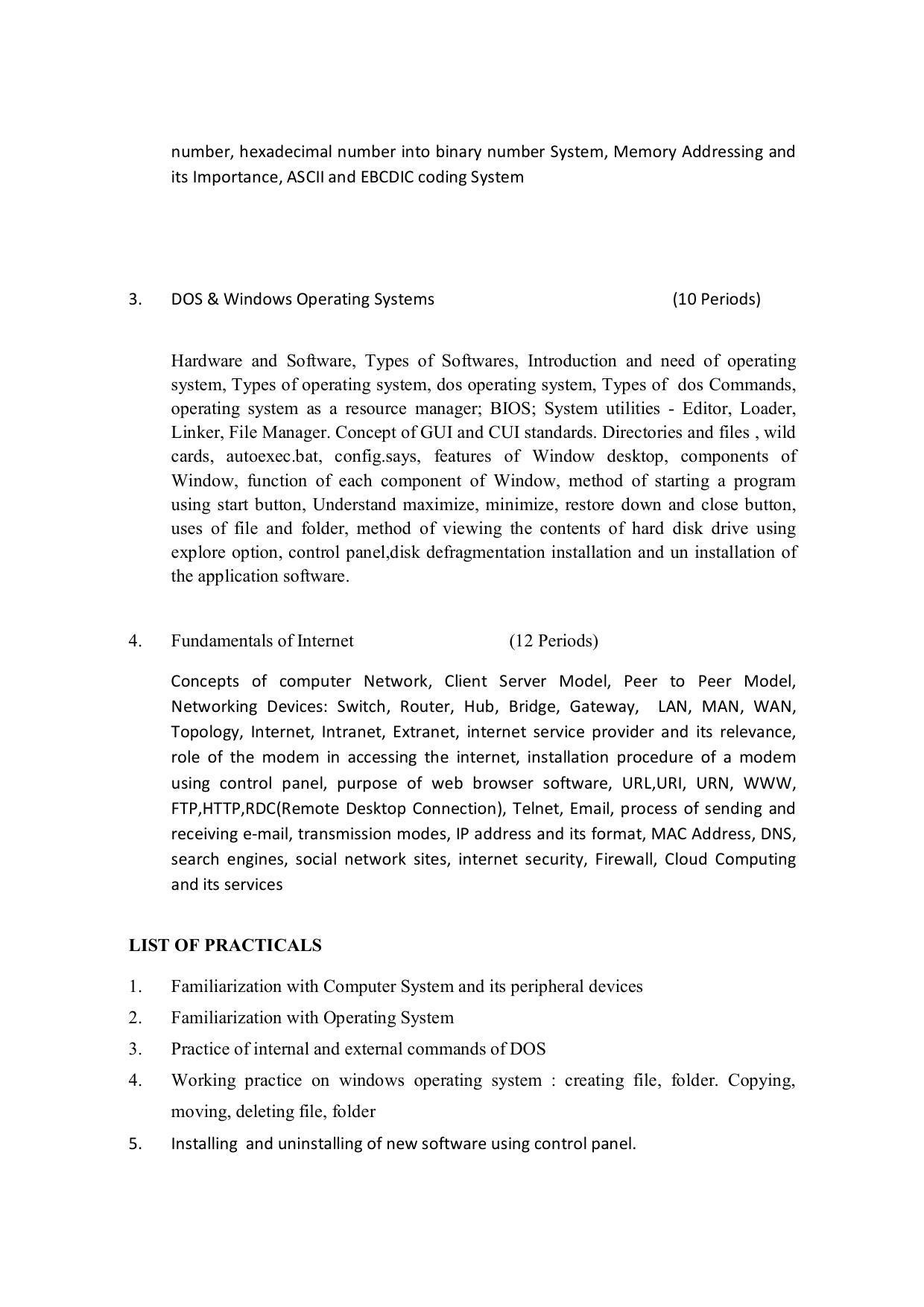 EFFECTIVE FROM JULY 2019-20 - SIX SEMESTER DIPLOMA COURSE IN COMPUTER SCIENCE & ENGINEERING - Page 55
