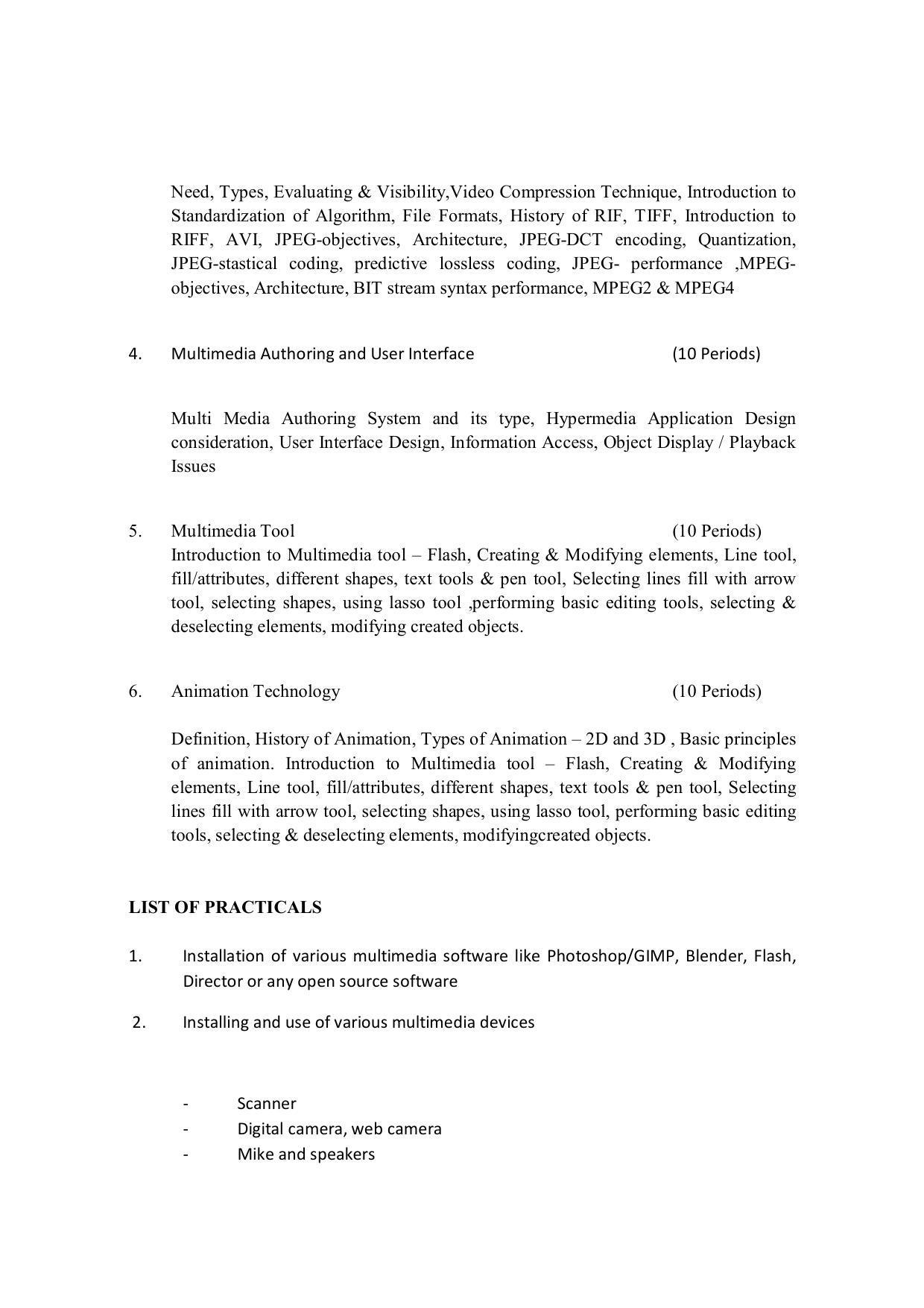 EFFECTIVE FROM JULY 2019-20 - SIX SEMESTER DIPLOMA COURSE IN COMPUTER SCIENCE & ENGINEERING - Page 80