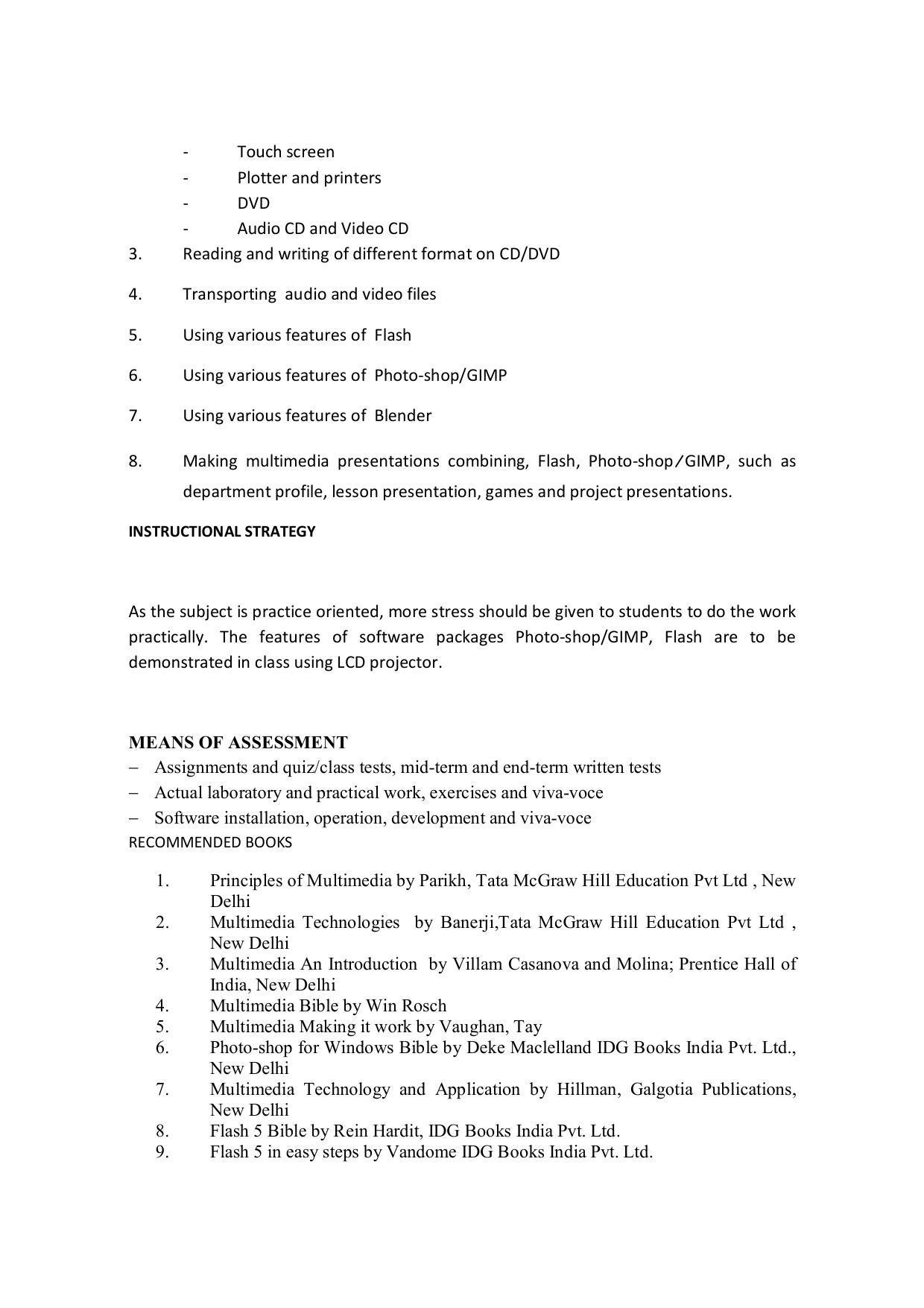 EFFECTIVE FROM JULY 2019-20 - SIX SEMESTER DIPLOMA COURSE IN COMPUTER SCIENCE & ENGINEERING - Page 81