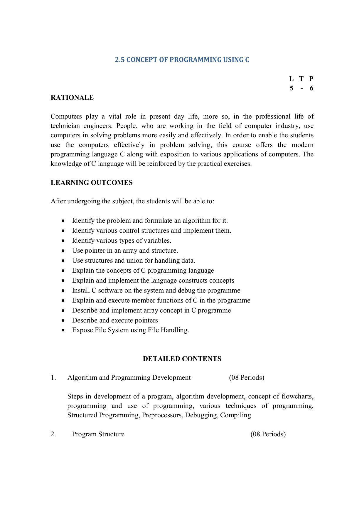 EFFECTIVE FROM JULY 2019-20 - SIX SEMESTER DIPLOMA COURSE IN COMPUTER SCIENCE & ENGINEERING - Page 83