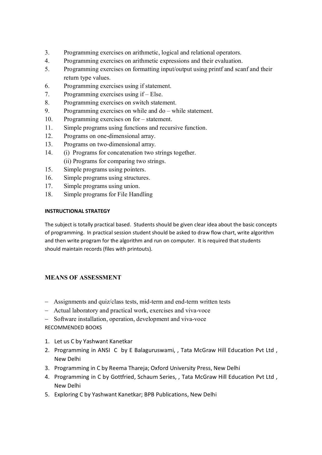 EFFECTIVE FROM JULY 2019-20 - SIX SEMESTER DIPLOMA COURSE IN COMPUTER SCIENCE & ENGINEERING - Page 85