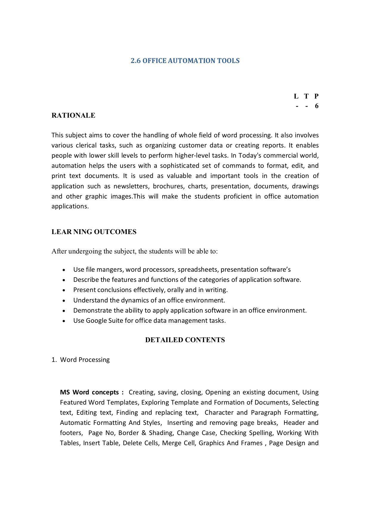 EFFECTIVE FROM JULY 2019-20 - SIX SEMESTER DIPLOMA COURSE IN COMPUTER SCIENCE & ENGINEERING - Page 87
