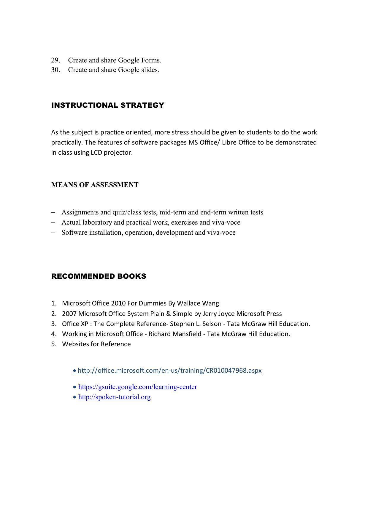EFFECTIVE FROM JULY 2019-20 - SIX SEMESTER DIPLOMA COURSE IN COMPUTER SCIENCE & ENGINEERING - Page 90