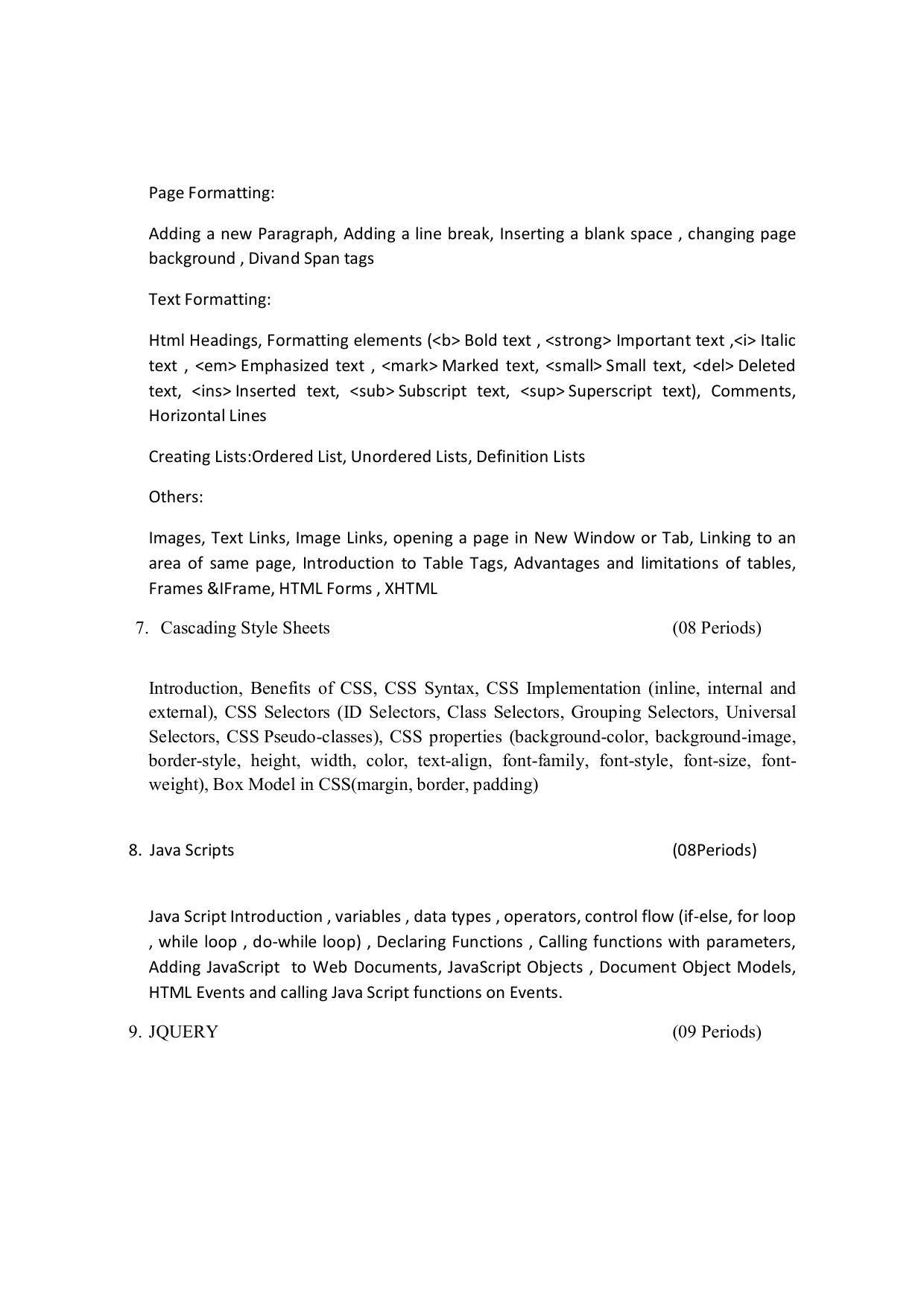 EFFECTIVE FROM JULY 2019-20 - SIX SEMESTER DIPLOMA COURSE IN COMPUTER SCIENCE & ENGINEERING - Page 96