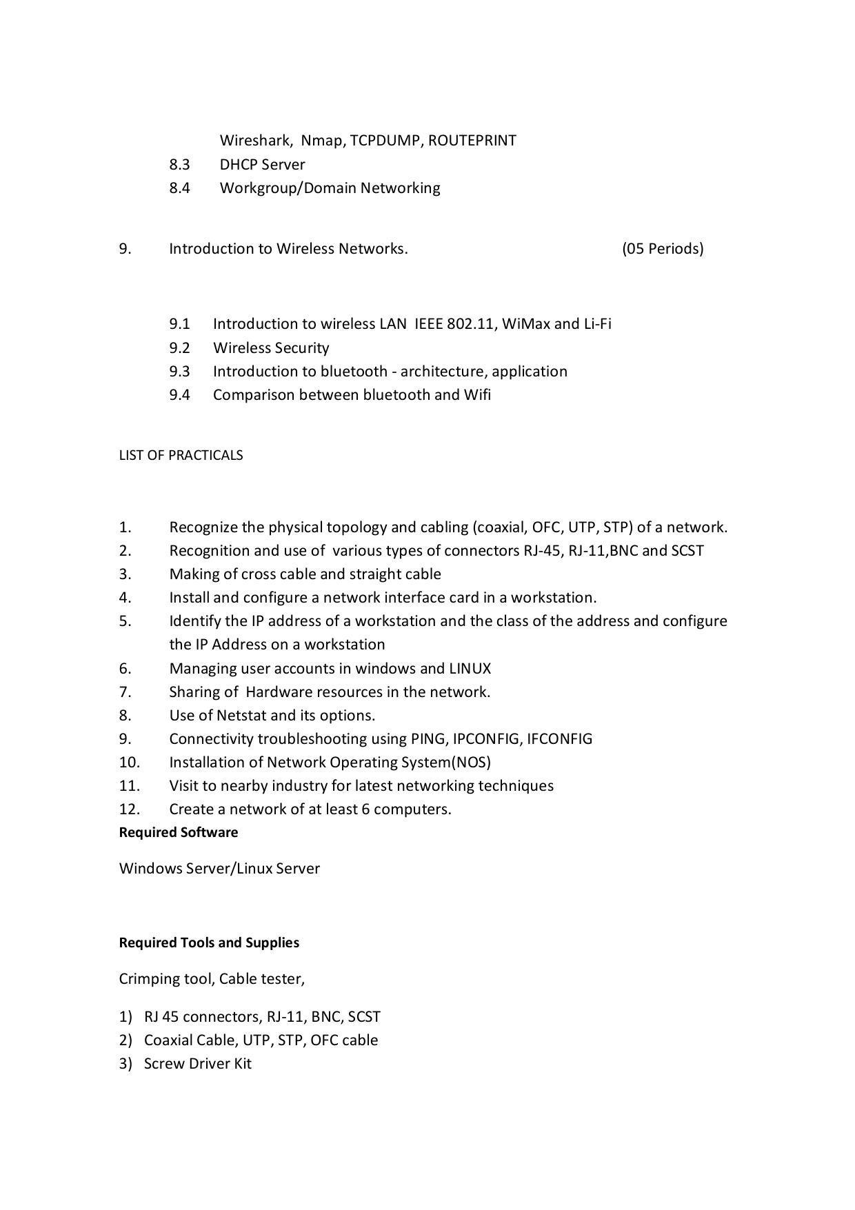 EFFECTIVE FROM JULY 2019-20 - SIX SEMESTER DIPLOMA COURSE IN COMPUTER SCIENCE & ENGINEERING - Page 106