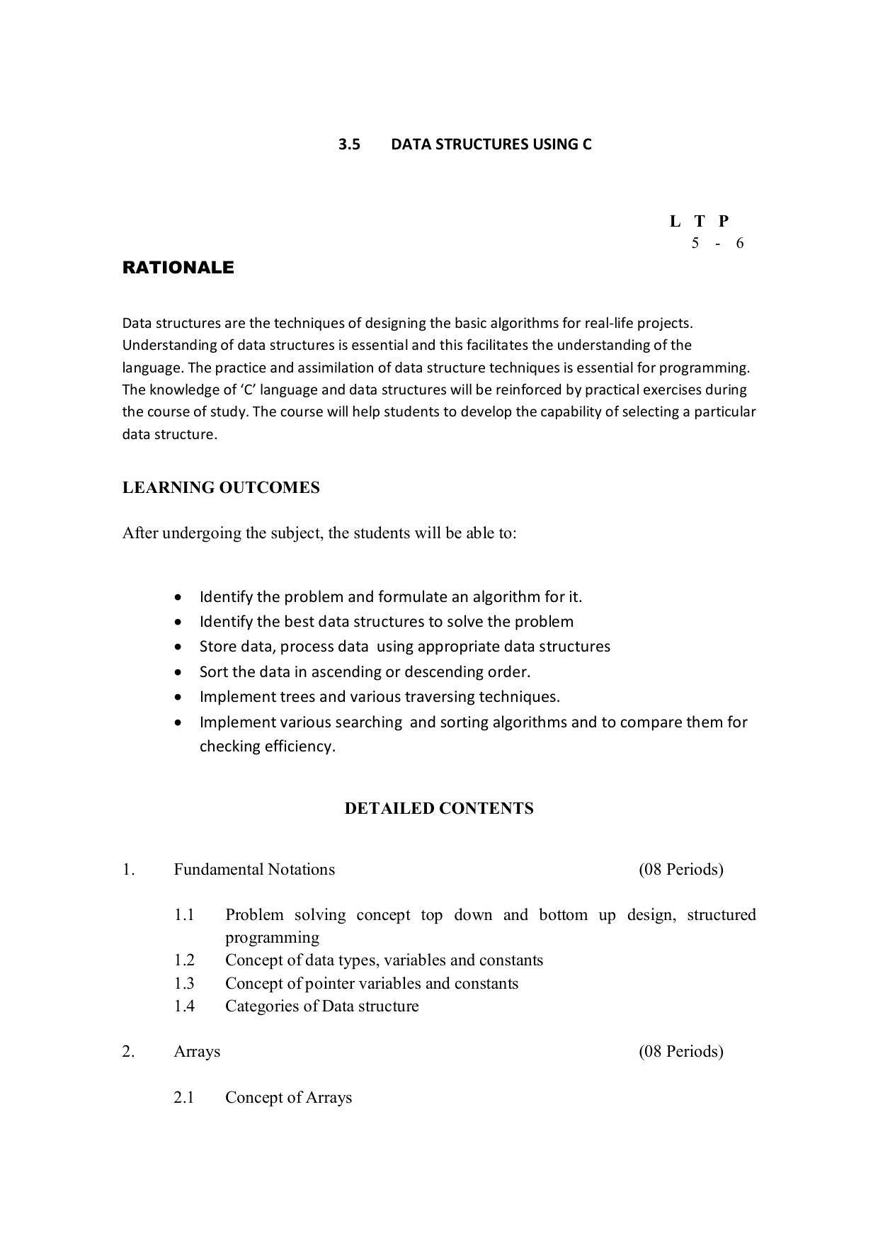 EFFECTIVE FROM JULY 2019-20 - SIX SEMESTER DIPLOMA COURSE IN COMPUTER SCIENCE & ENGINEERING - Page 109