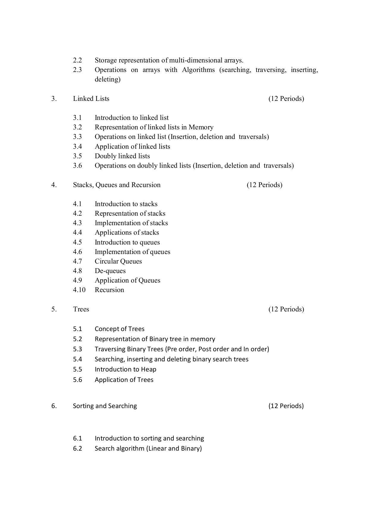 EFFECTIVE FROM JULY 2019-20 - SIX SEMESTER DIPLOMA COURSE IN COMPUTER SCIENCE & ENGINEERING - Page 110