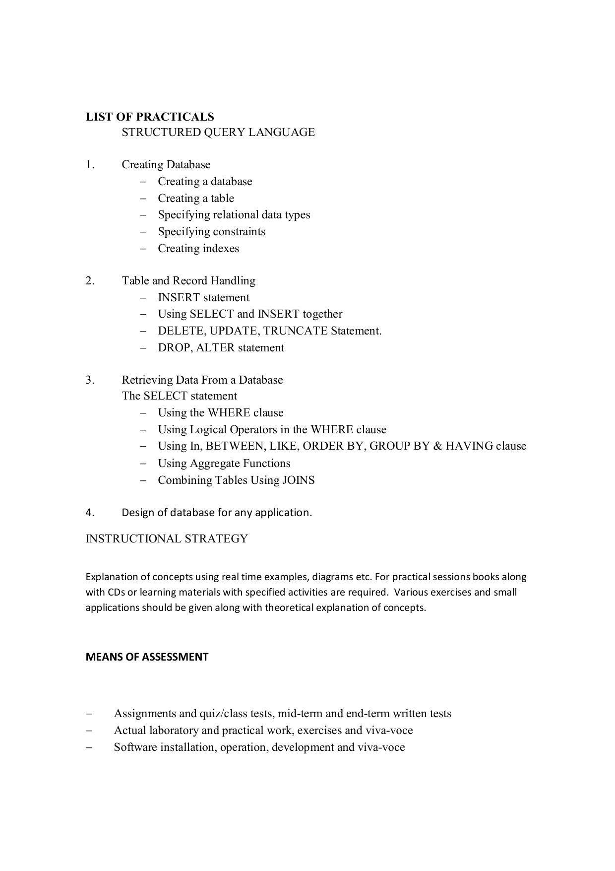 EFFECTIVE FROM JULY 2019-20 - SIX SEMESTER DIPLOMA COURSE IN COMPUTER SCIENCE & ENGINEERING - Page 125