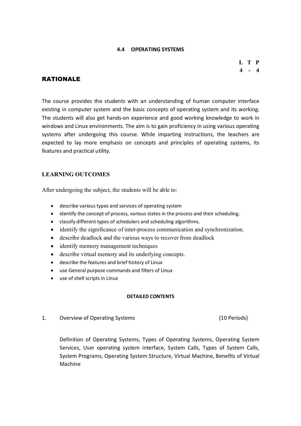 EFFECTIVE FROM JULY 2019-20 - SIX SEMESTER DIPLOMA COURSE IN COMPUTER SCIENCE & ENGINEERING - Page 132