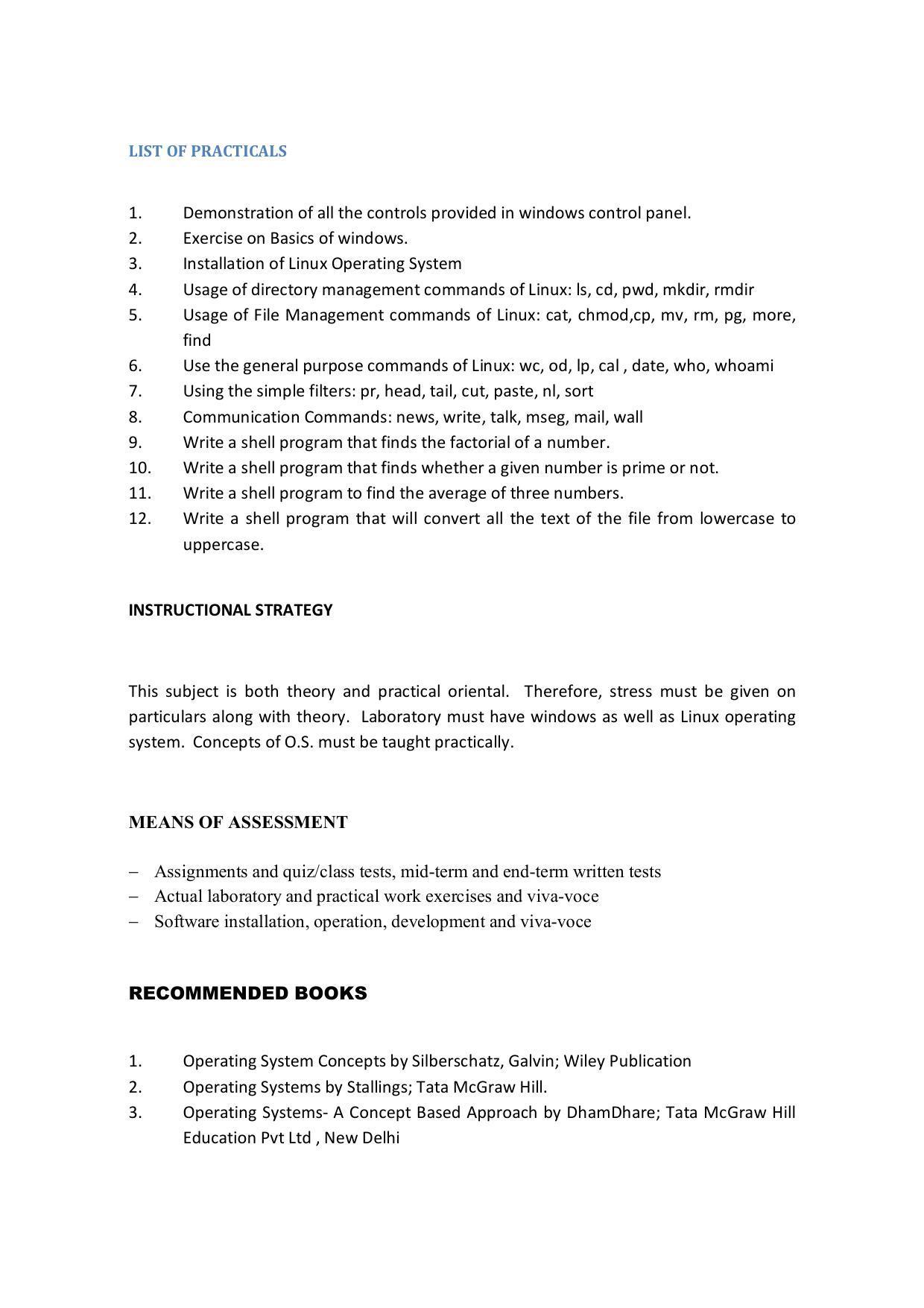 EFFECTIVE FROM JULY 2019-20 - SIX SEMESTER DIPLOMA COURSE IN COMPUTER SCIENCE & ENGINEERING - Page 134