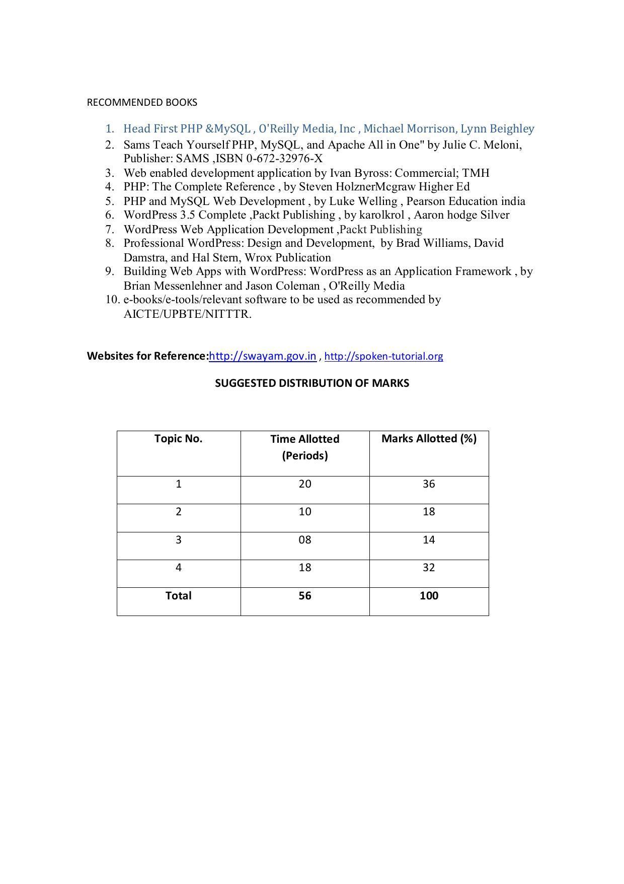EFFECTIVE FROM JULY 2019-20 - SIX SEMESTER DIPLOMA COURSE IN COMPUTER SCIENCE & ENGINEERING - Page 158