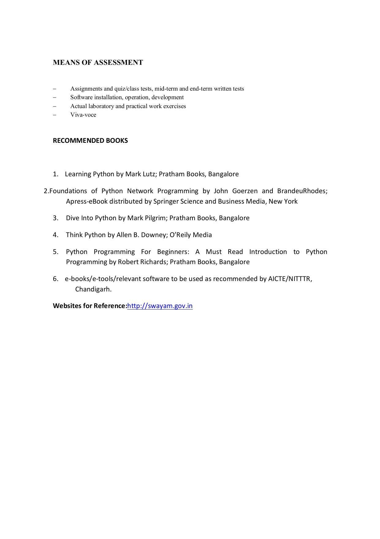 EFFECTIVE FROM JULY 2019-20 - SIX SEMESTER DIPLOMA COURSE IN COMPUTER SCIENCE & ENGINEERING - Page 165