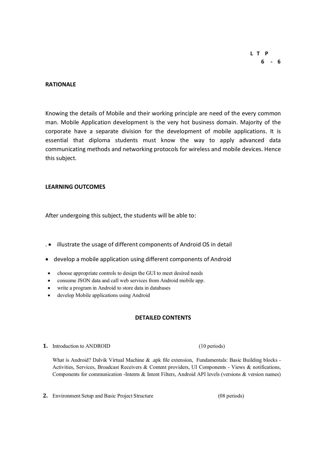 EFFECTIVE FROM JULY 2019-20 - SIX SEMESTER DIPLOMA COURSE IN COMPUTER SCIENCE & ENGINEERING - Page 177