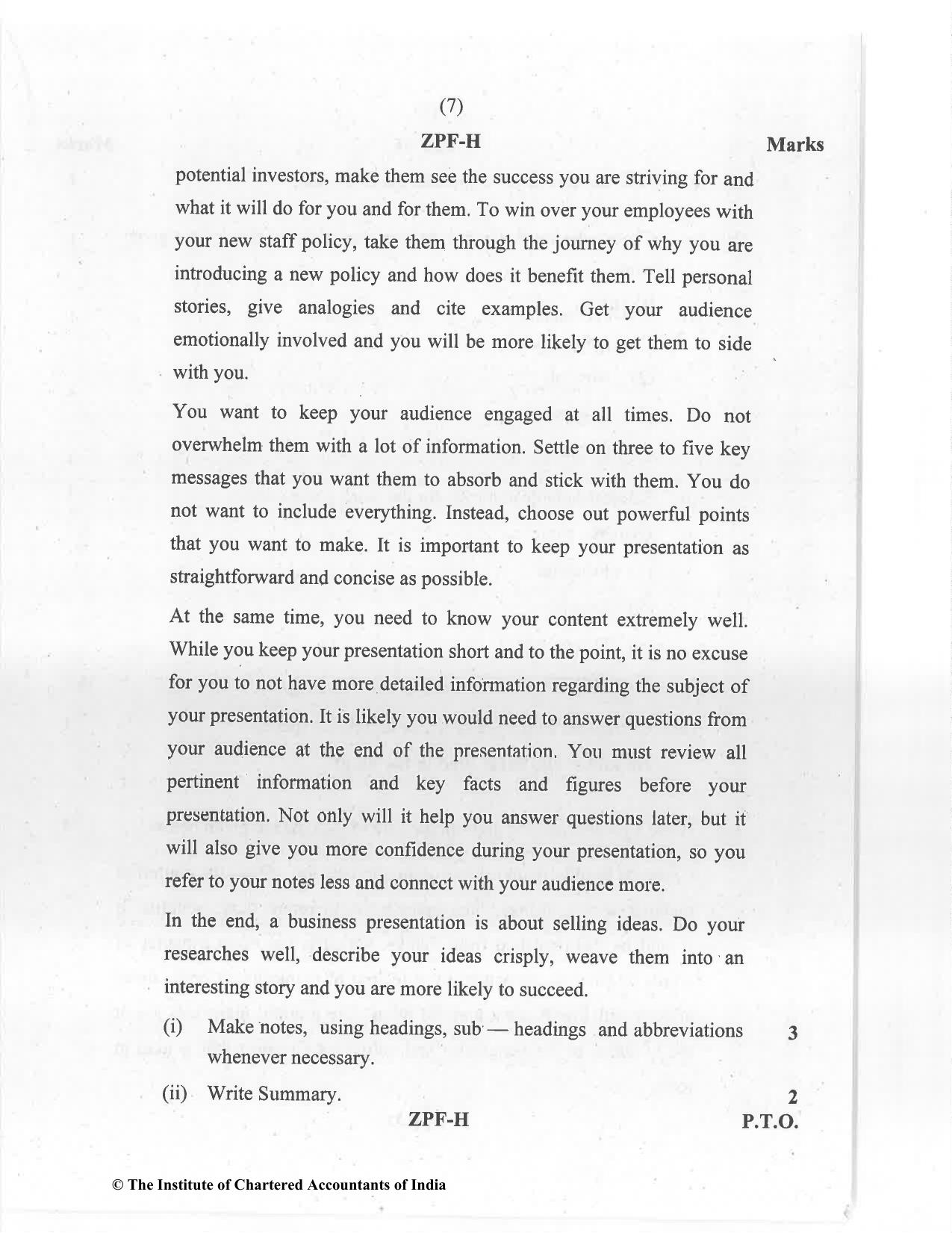CA Foundation December 2020 Question Paper - Paper 2 (Business Laws and Business Correspondence and Reporting) - Page 7