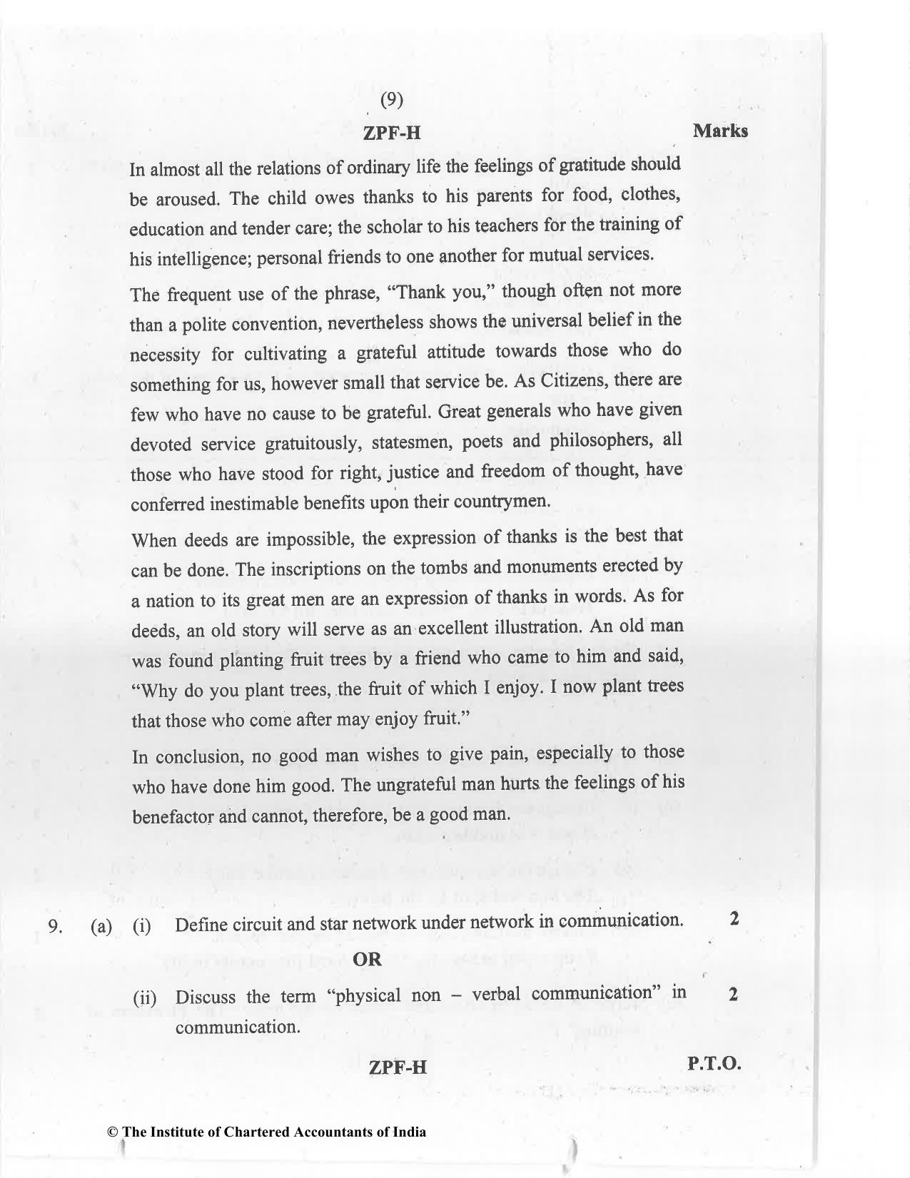 CA Foundation December 2020 Question Paper - Paper 2 (Business Laws and Business Correspondence and Reporting) - Page 9