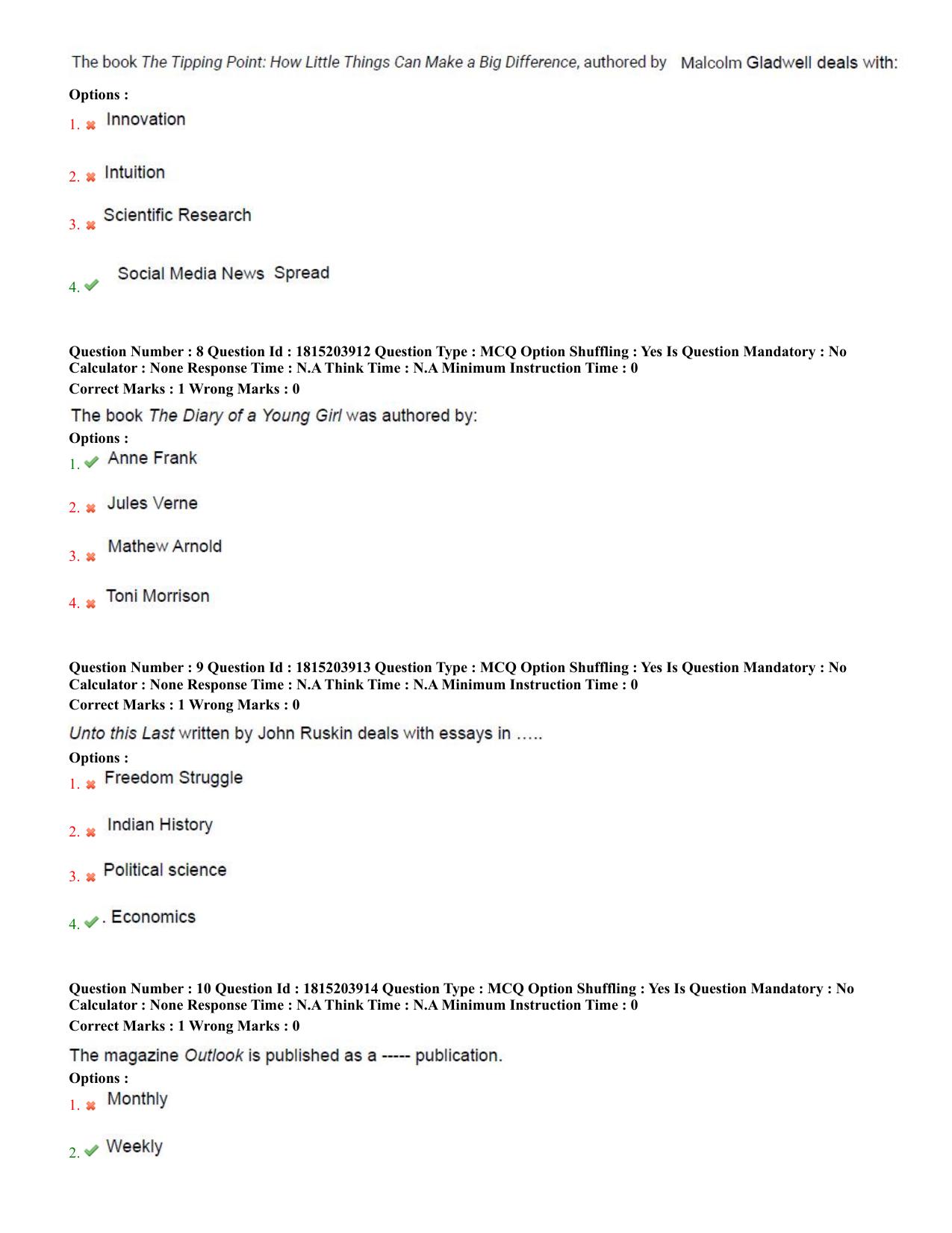 TS CPGET 2023 M.Lib.I.Sc. (2 years) Bachelor of Library and Information  Science (B.Lib.I.Sc) 1 year (Shift 2) Question Paper with Answer Key - Page 4