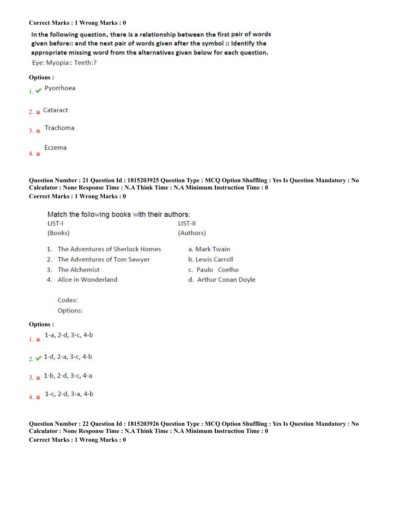 TS CPGET 2023 M.Lib.I.Sc. (2 years) Bachelor of Library and Information  Science (B.Lib.I.Sc) 1 year (Shift 2) Question Paper with Answer Key - Page 8