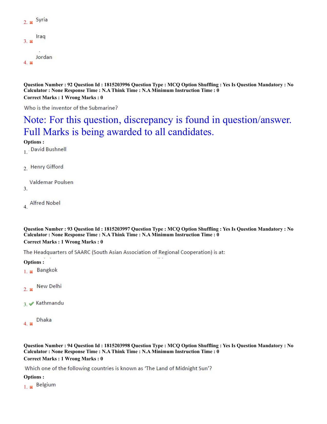 TS CPGET 2023 M.Lib.I.Sc. (2 years) Bachelor of Library and Information  Science (B.Lib.I.Sc) 1 year (Shift 2) Question Paper with Answer Key - Page 31