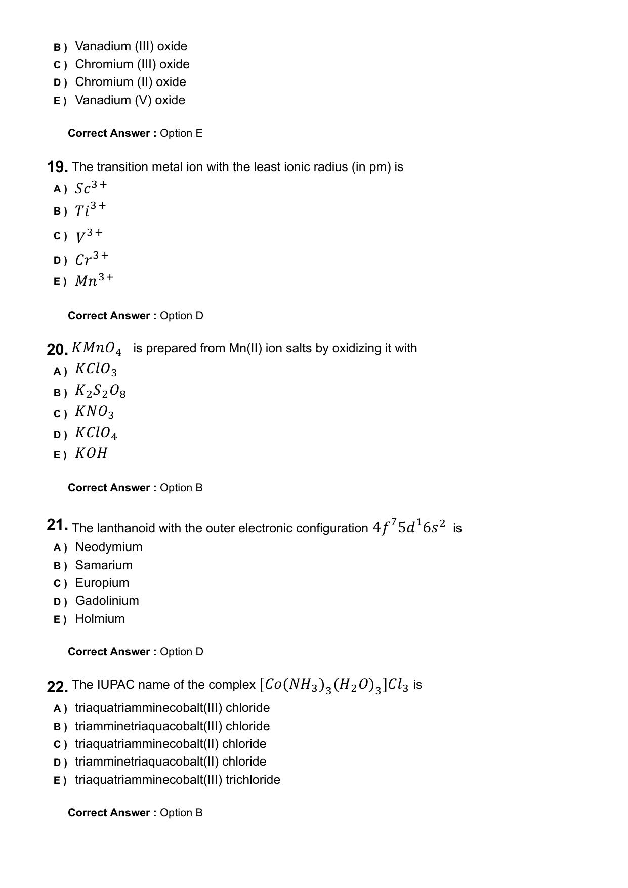 KEAM 2025 April 24 (Pharmacy - FN Session) Question Paper with Answer Key - Page 5