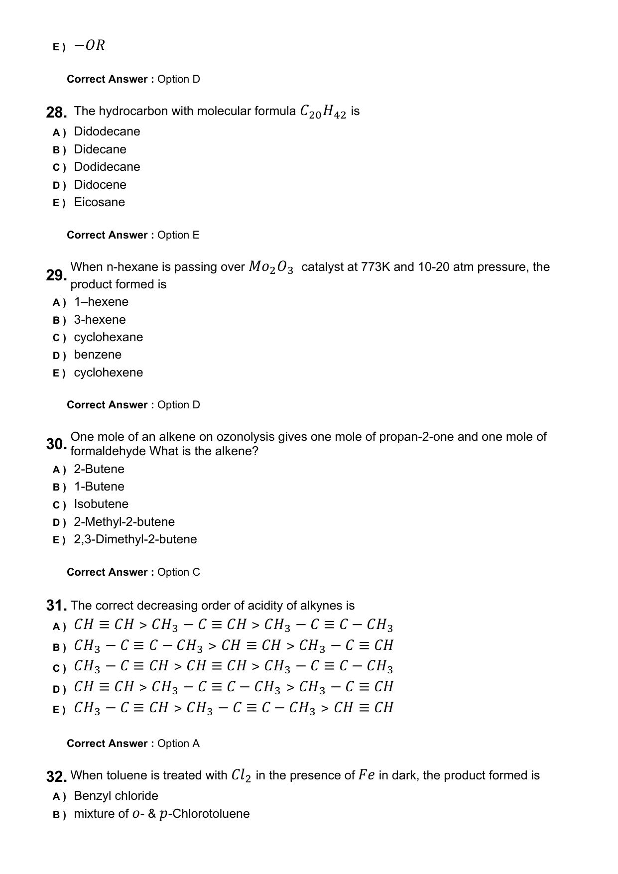 KEAM 2025 April 24 (Pharmacy - FN Session) Question Paper with Answer Key - Page 7