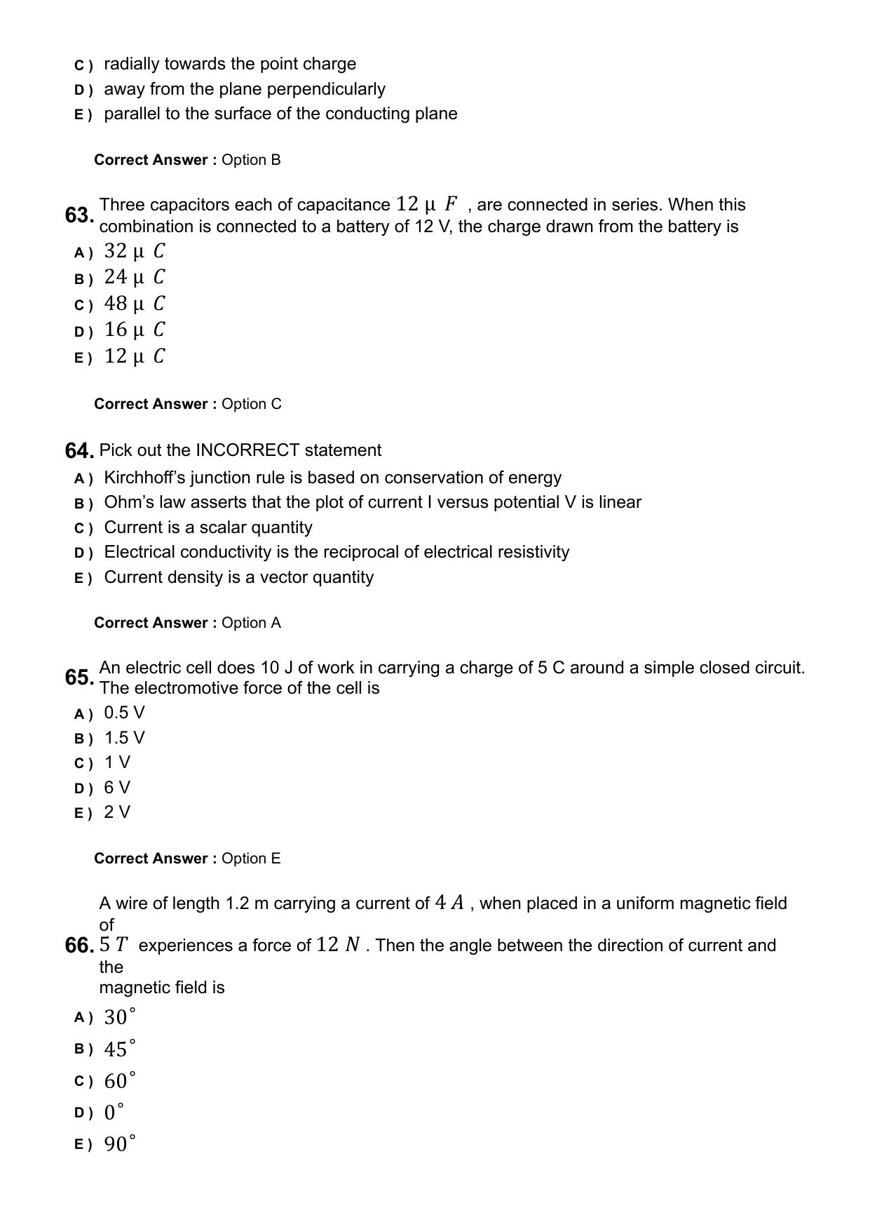 KEAM 2025 April 24 (Pharmacy - FN Session) Question Paper with Answer Key - Page 15