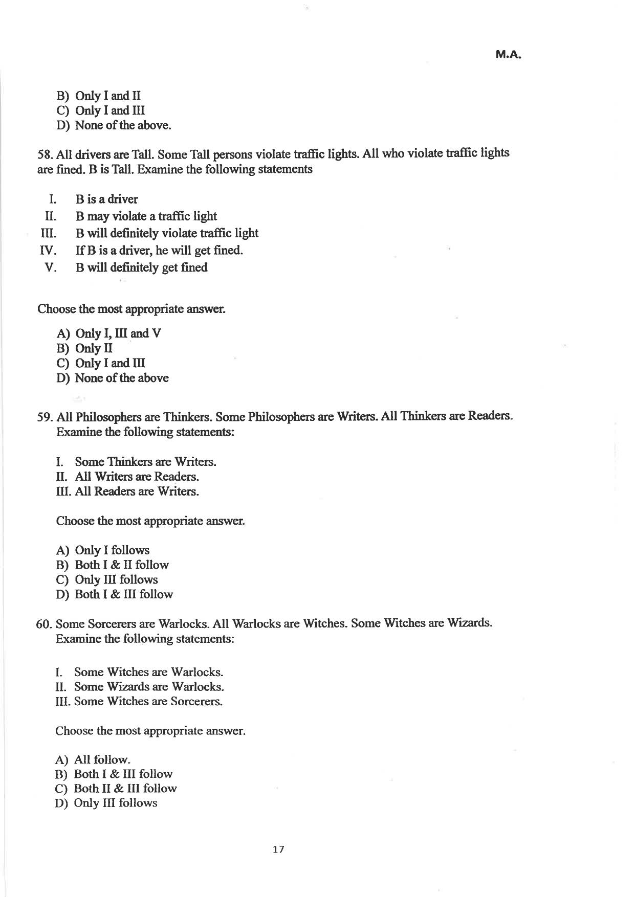 AILET 2024 Question Paper for LLM - Page 41