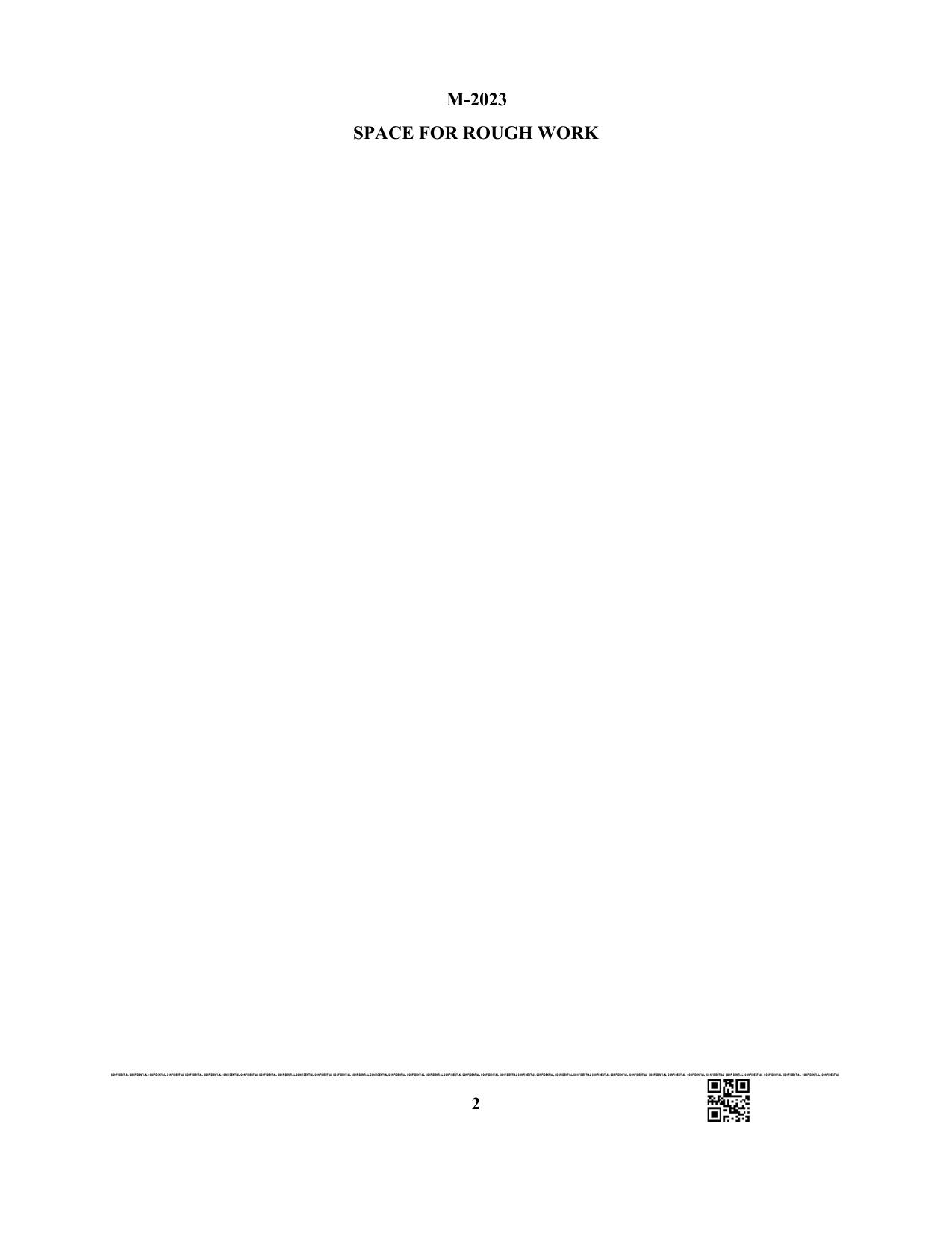 WBJEE 2023 Mathematics Paper - Page 2