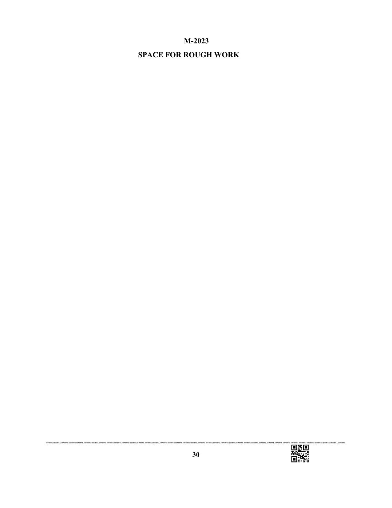 WBJEE 2023 Mathematics Paper - Page 30