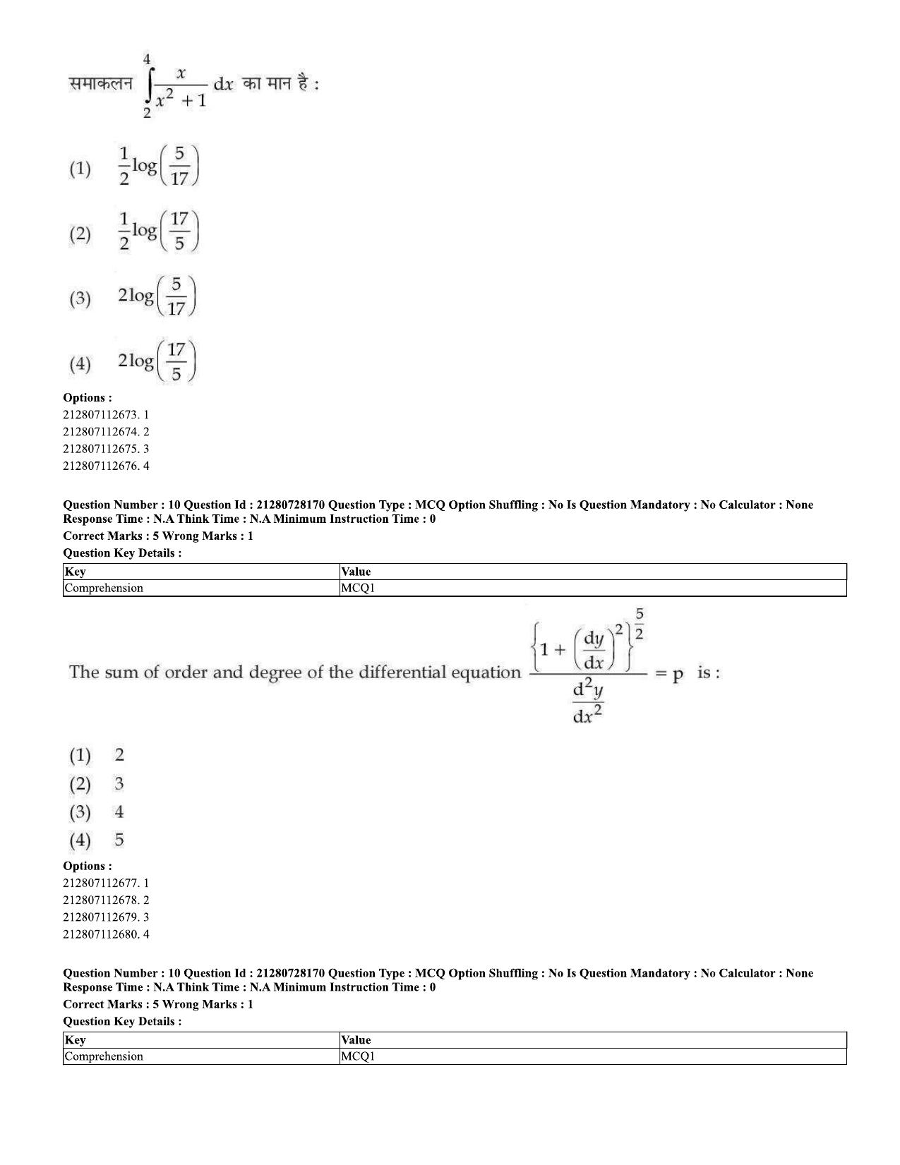 CUET 2023 Domestic Shift 2 Question Paper - 15 June 2023 - Page 10