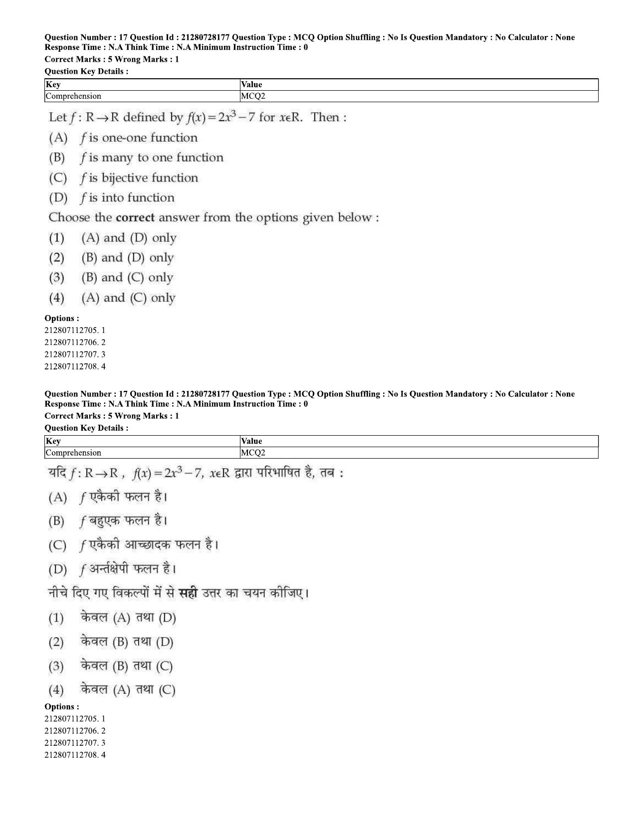 CUET 2023 Domestic Shift 2 Question Paper - 15 June 2023 - Page 17